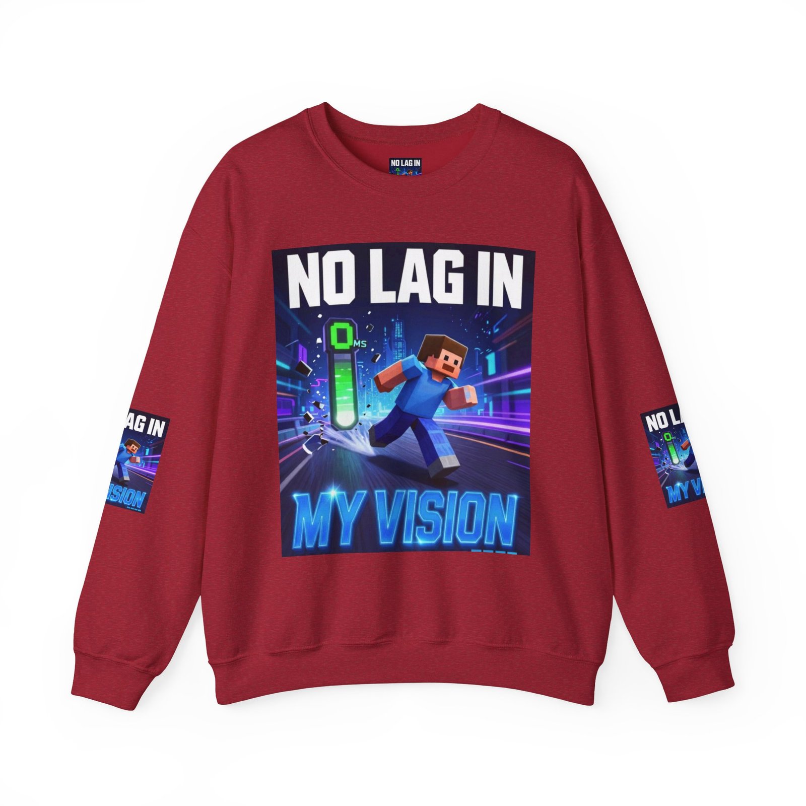 No Lag In My Vision Sweatshirt — Gamer Graphic Crewneck - Image 49