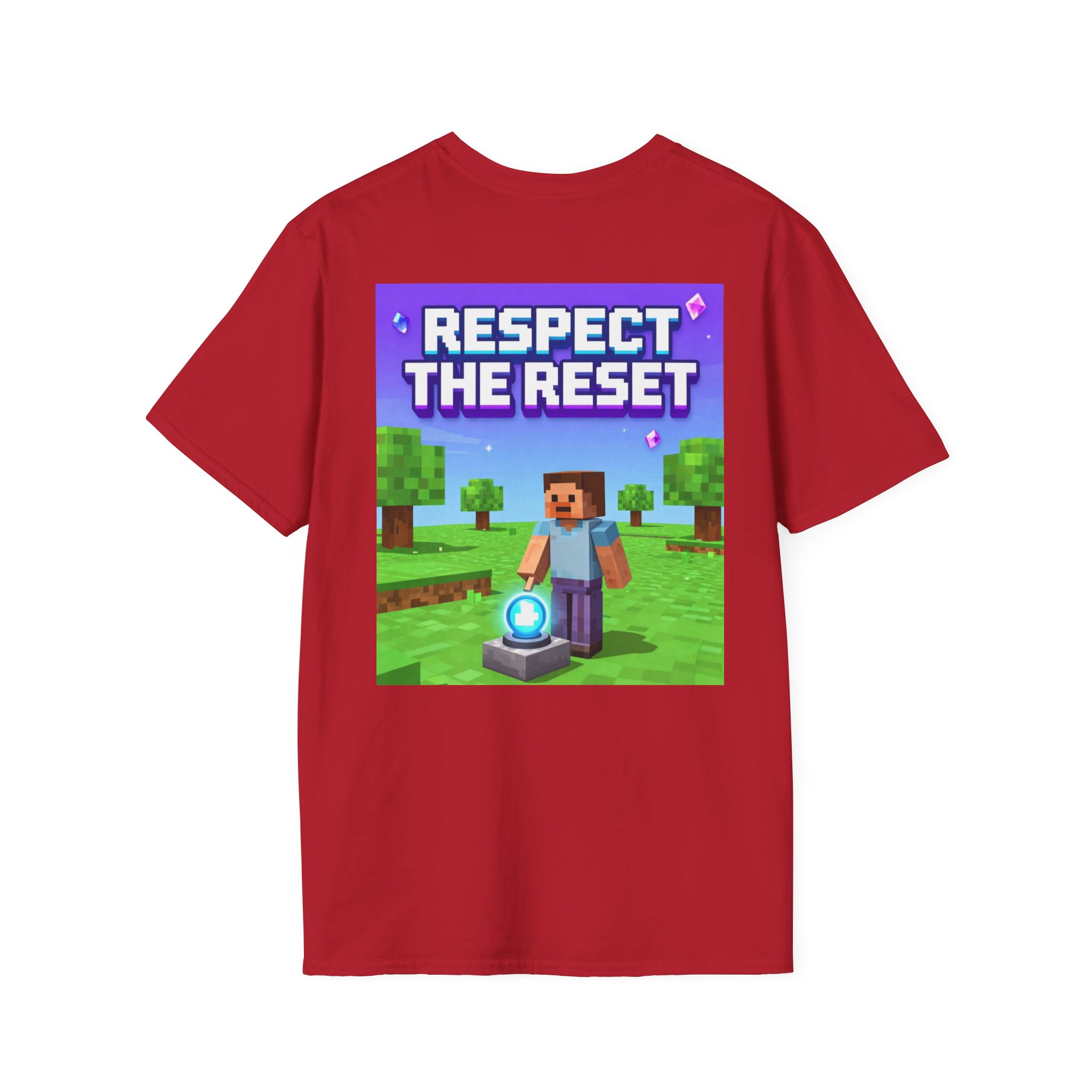 Respect the Reset T-Shirt — Minecraft-Inspired Gamer Tee - Image 52