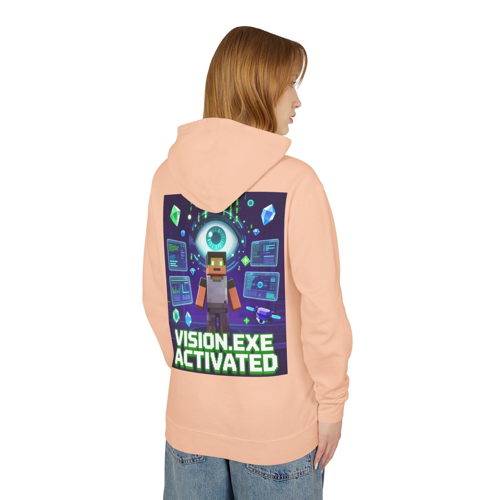 Vision.exe Activated Hoodie — Retro Gamer Tech Graphic Sweatshirt - Image 20