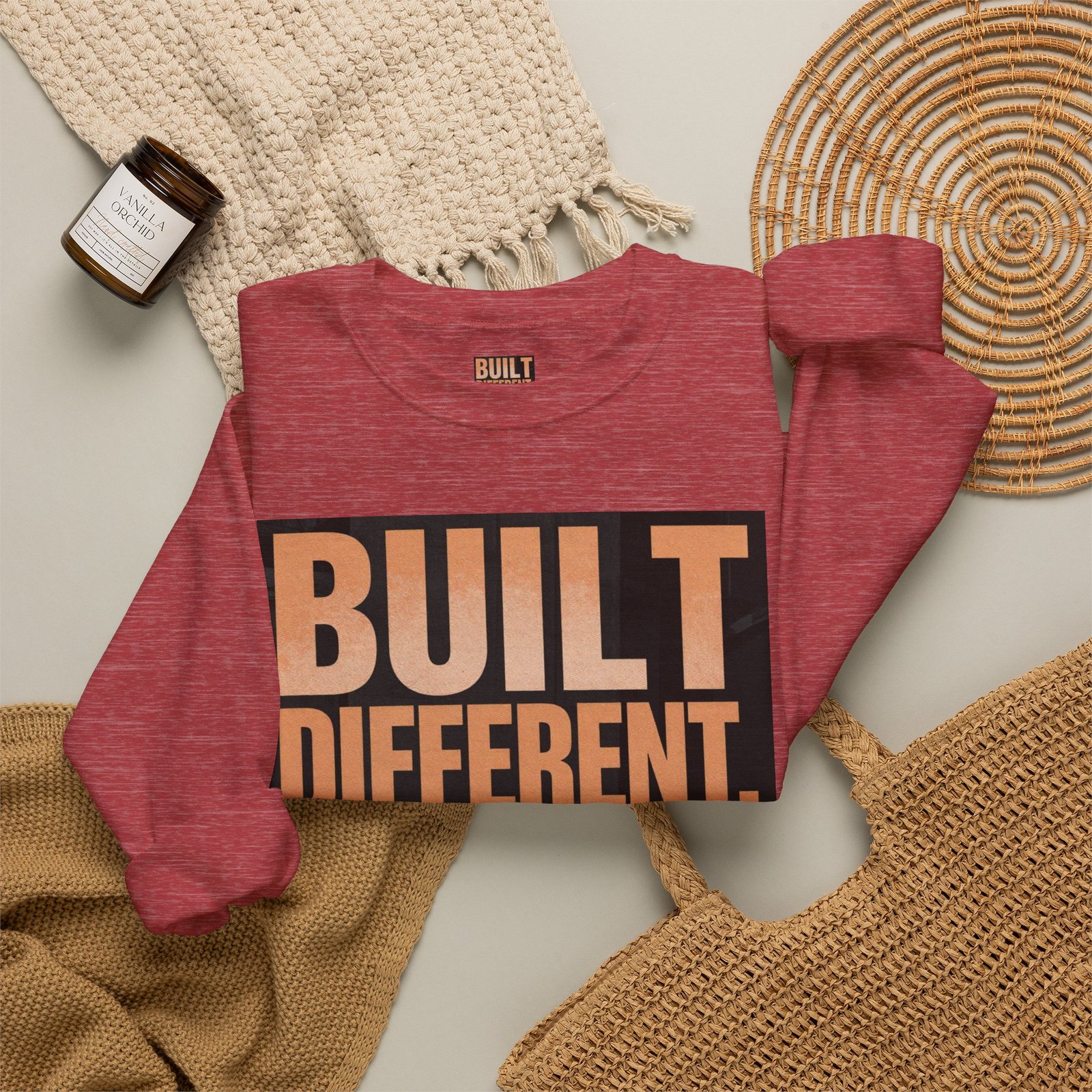 Built Different Crewneck Sweatshirt — "Built Different. Moving Different." Graphic Pullover - Image 44