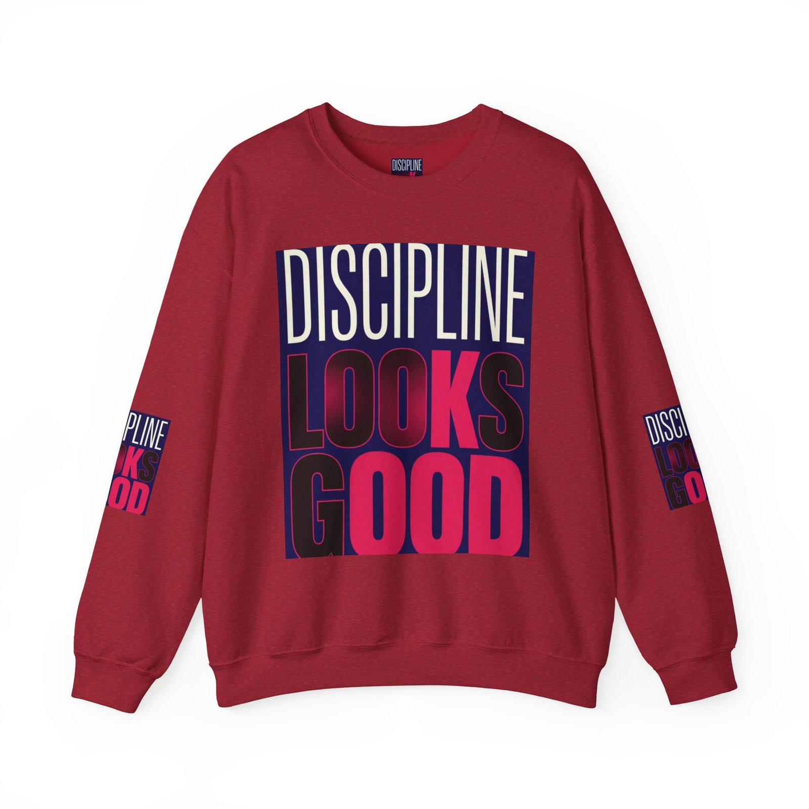 Discipline Looks Good Sweatshirt — Motivational Graphic Crewneck - Image 49