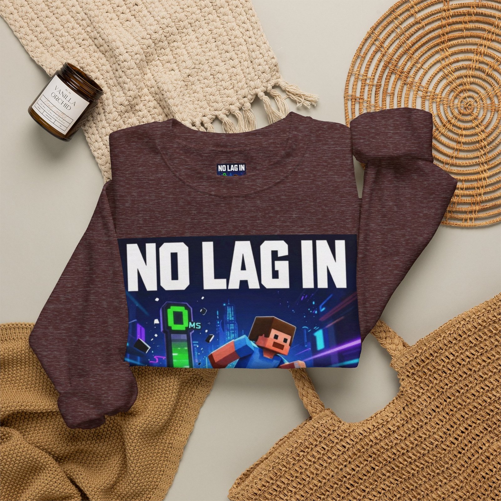 No Lag In My Vision Sweatshirt — Gamer Graphic Crewneck - Image 16