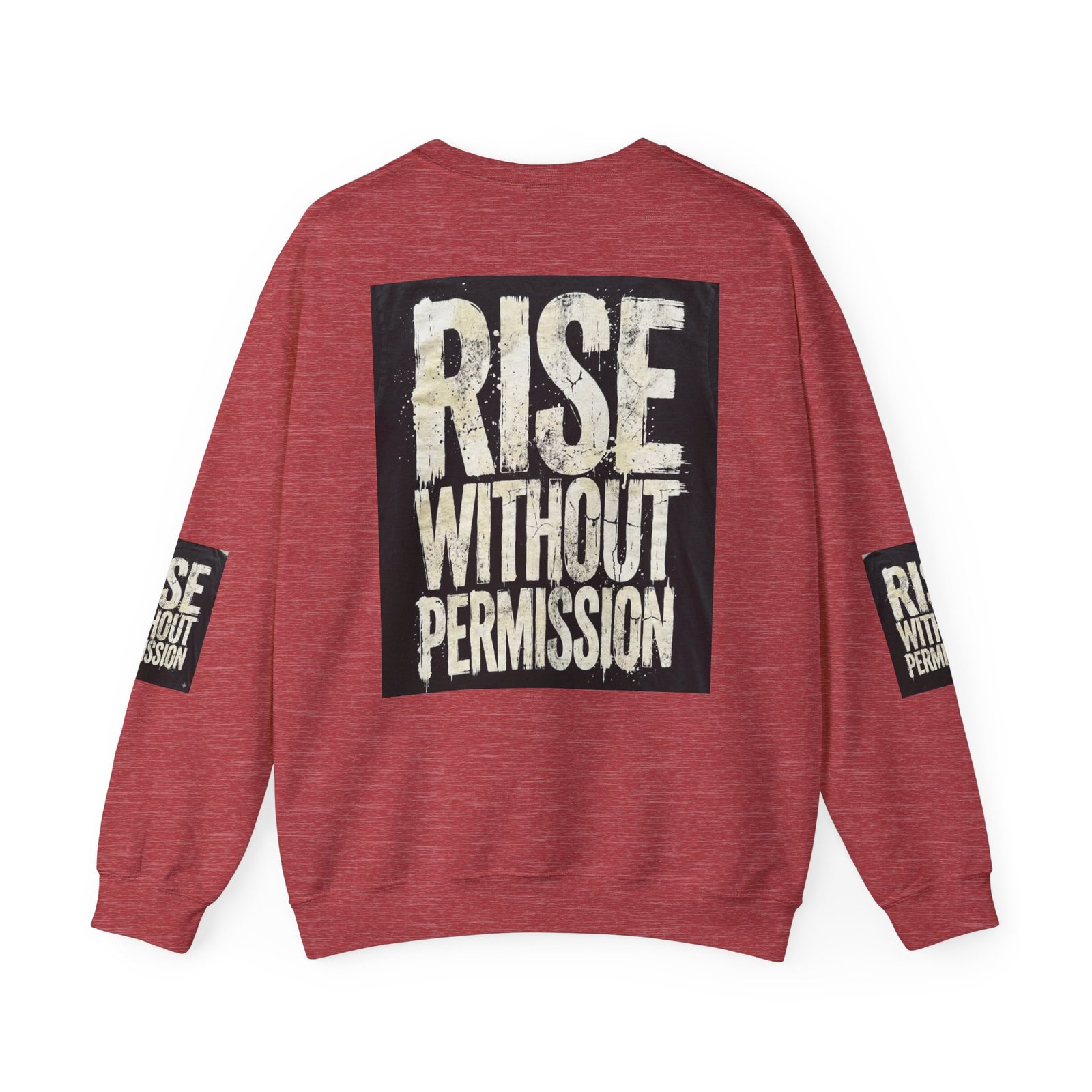 Crewneck Sweatshirt — "RISE WITHOUT PERMISSION" Bold Graphic - Image 42