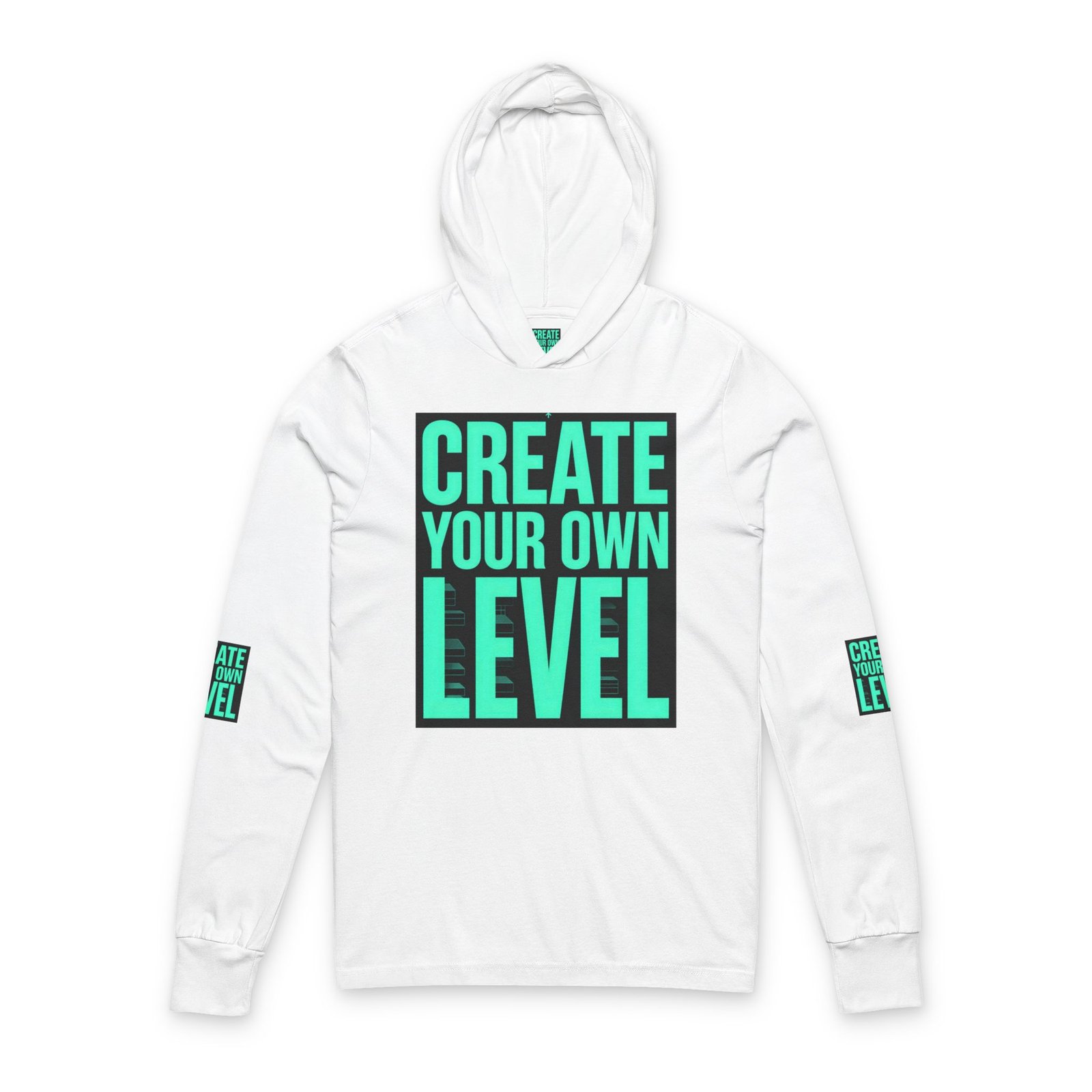 Create Your Own Level Hooded Long Sleeve Tee