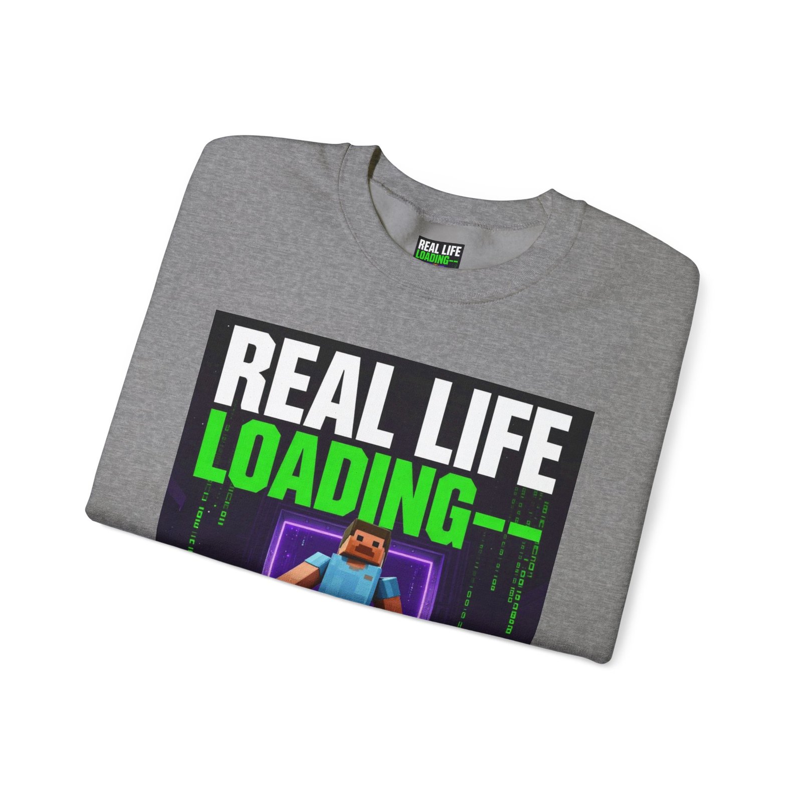 Crewneck Sweatshirt — "Real Life Loading 85%" Gamer Graphic Pullover - Image 31