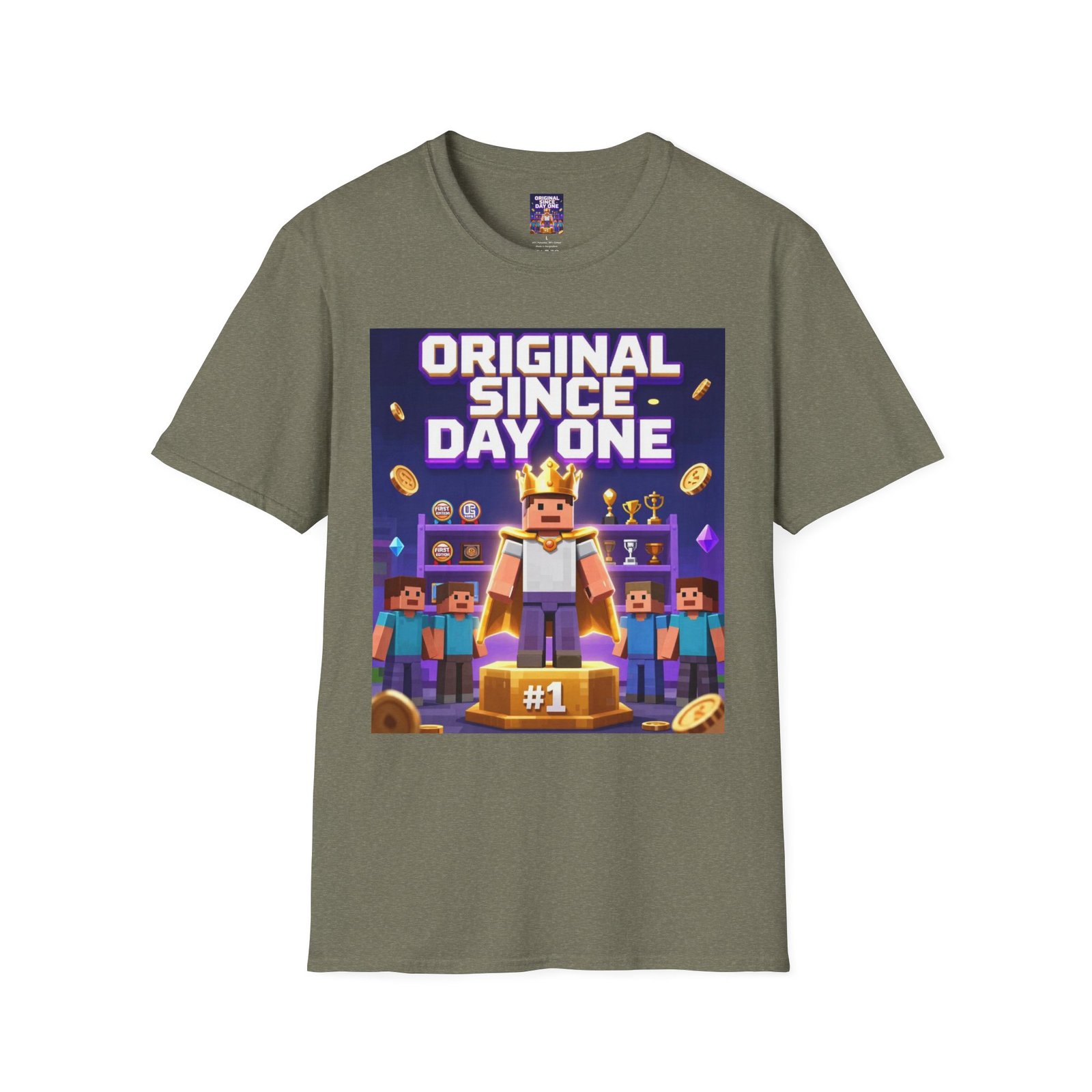 Original Since Day One T‑Shirt — Gamer Retro Crown Design - Image 19
