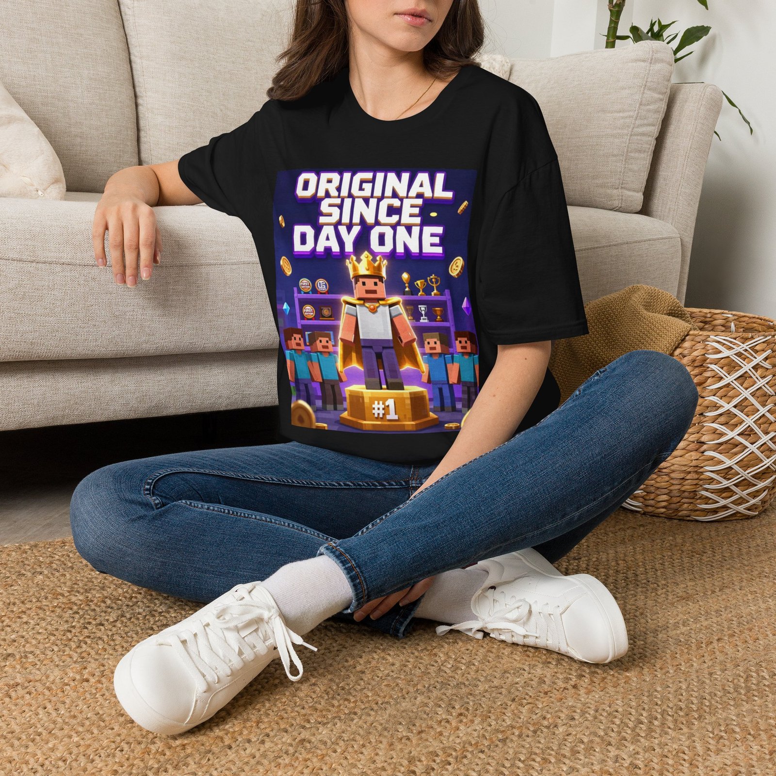 Original Since Day One T‑Shirt — Gamer Retro Crown Design - Image 6