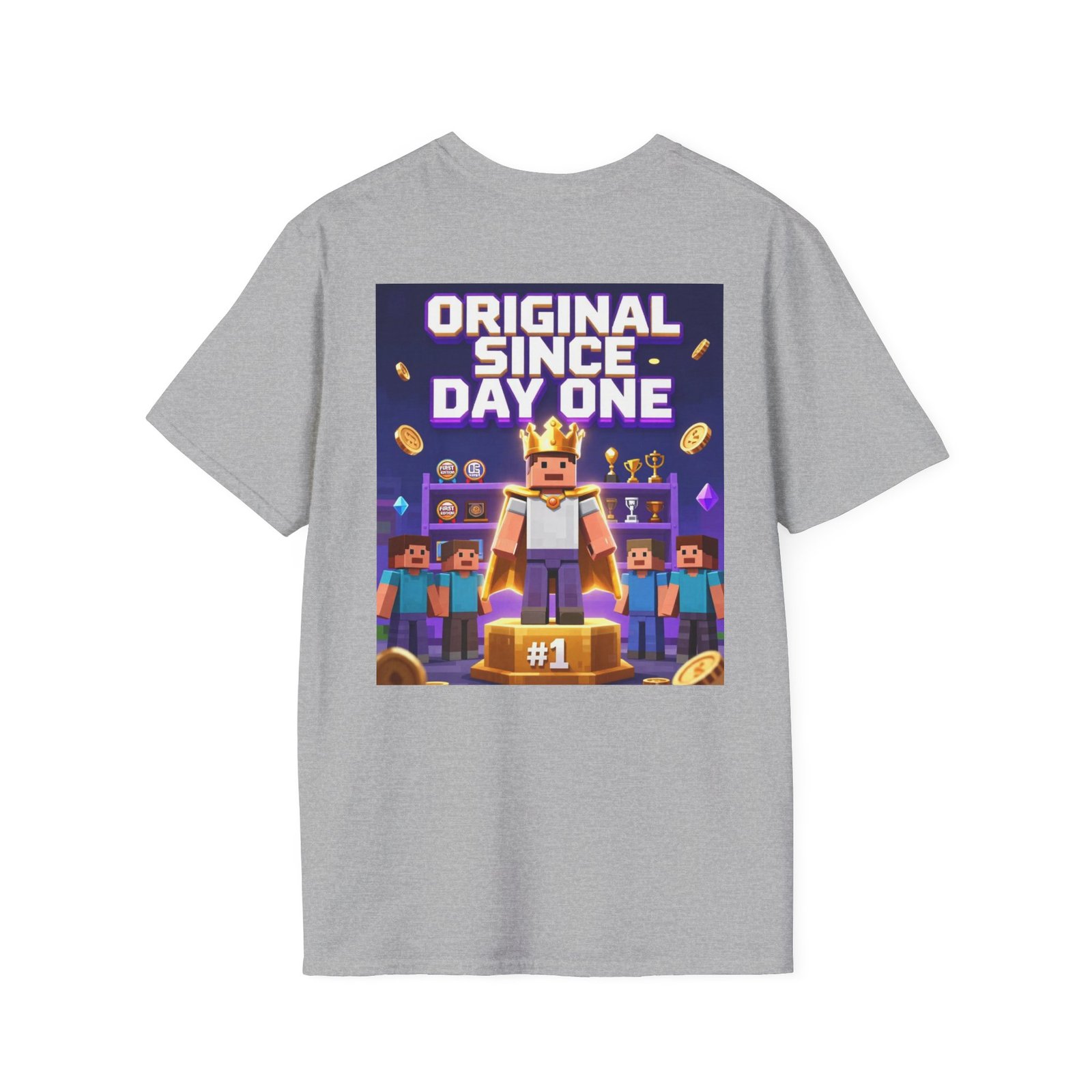 Original Since Day One T‑Shirt — Gamer Retro Crown Design - Image 16