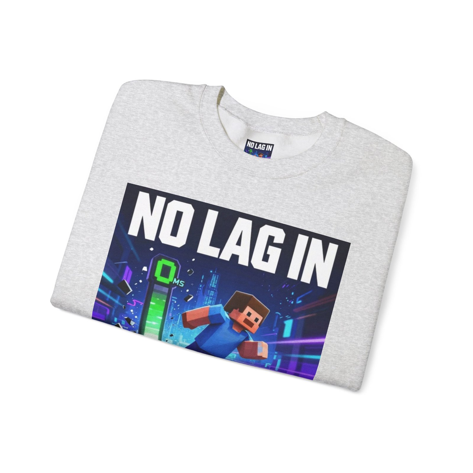 No Lag In My Vision Sweatshirt — Gamer Graphic Crewneck - Image 7
