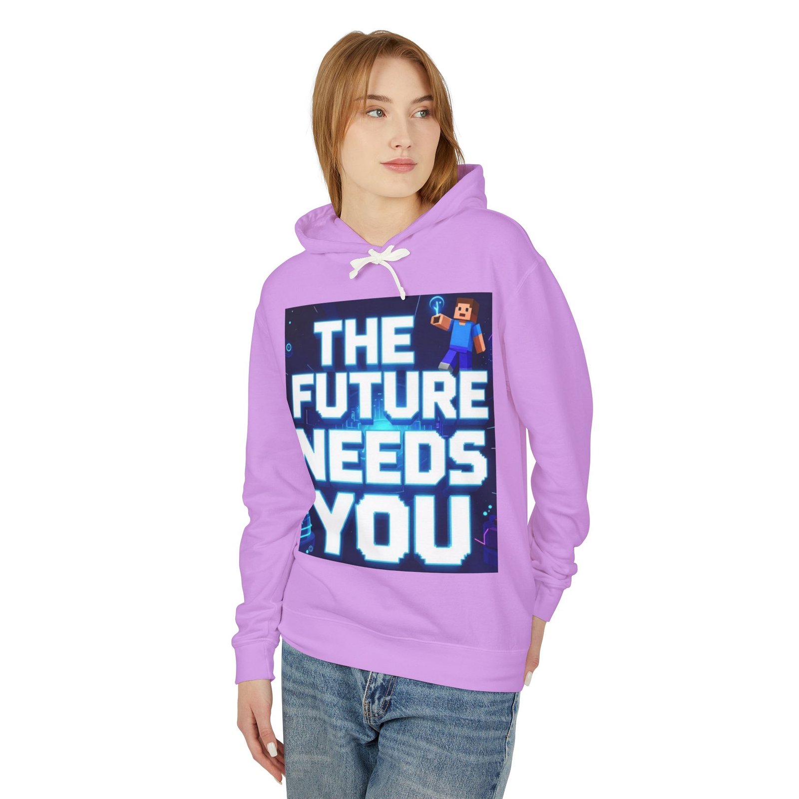 Hoodie — "The Future Needs You" Motivational Graphic Hoodie - Image 15