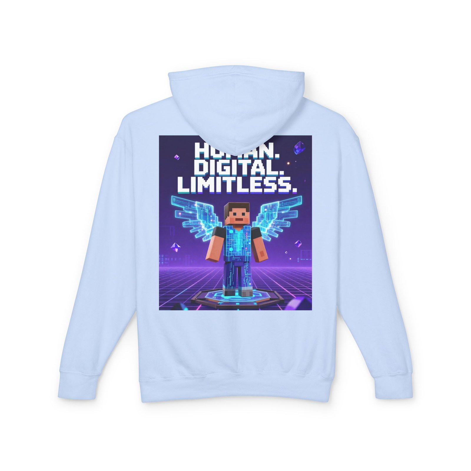 Digital Angel Hoodie — "Human. Digital. Limitless." Gamer Sweatshirt - Image 10