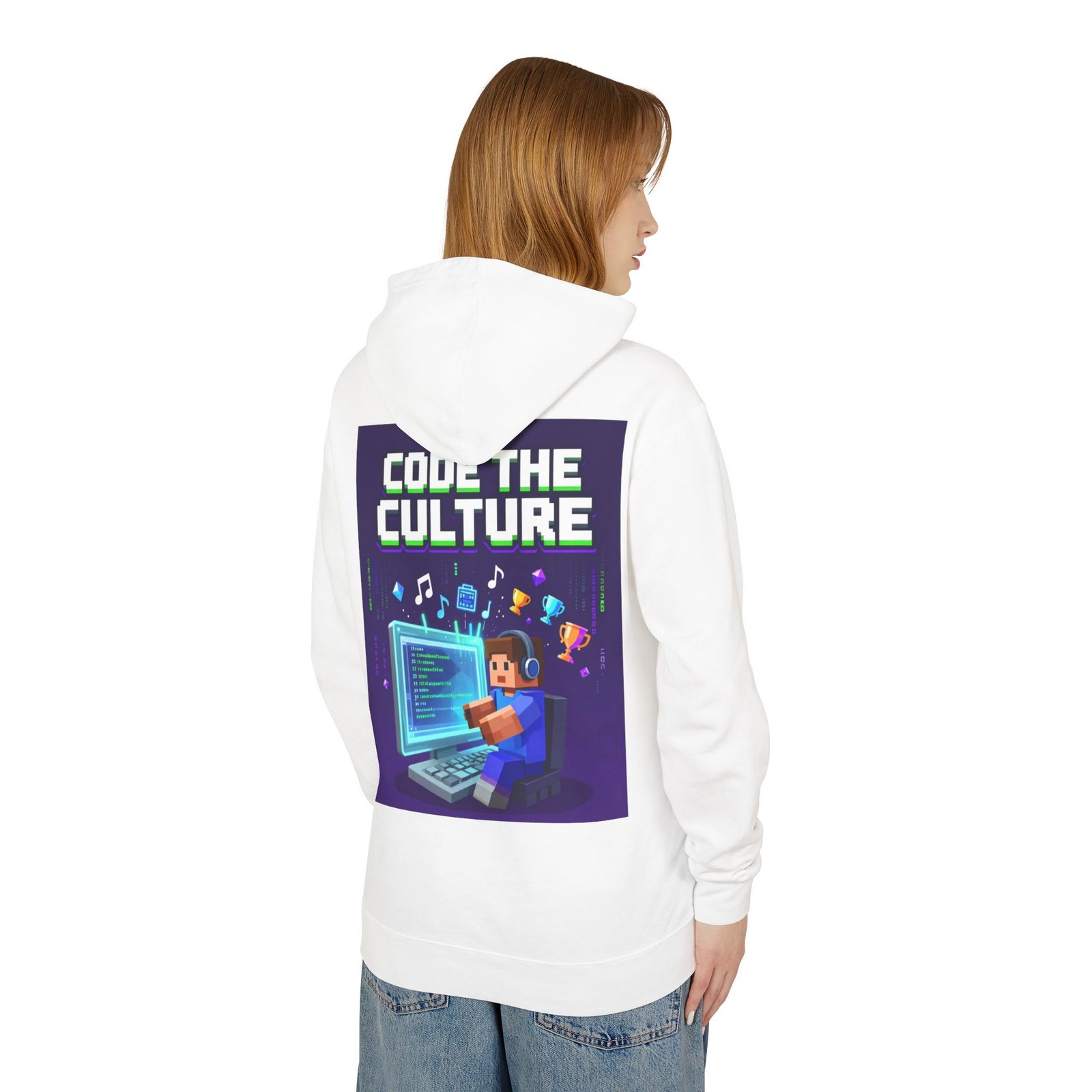 Code the Culture Hoodie — Gamer Programmer Graphic Pullover - Image 8