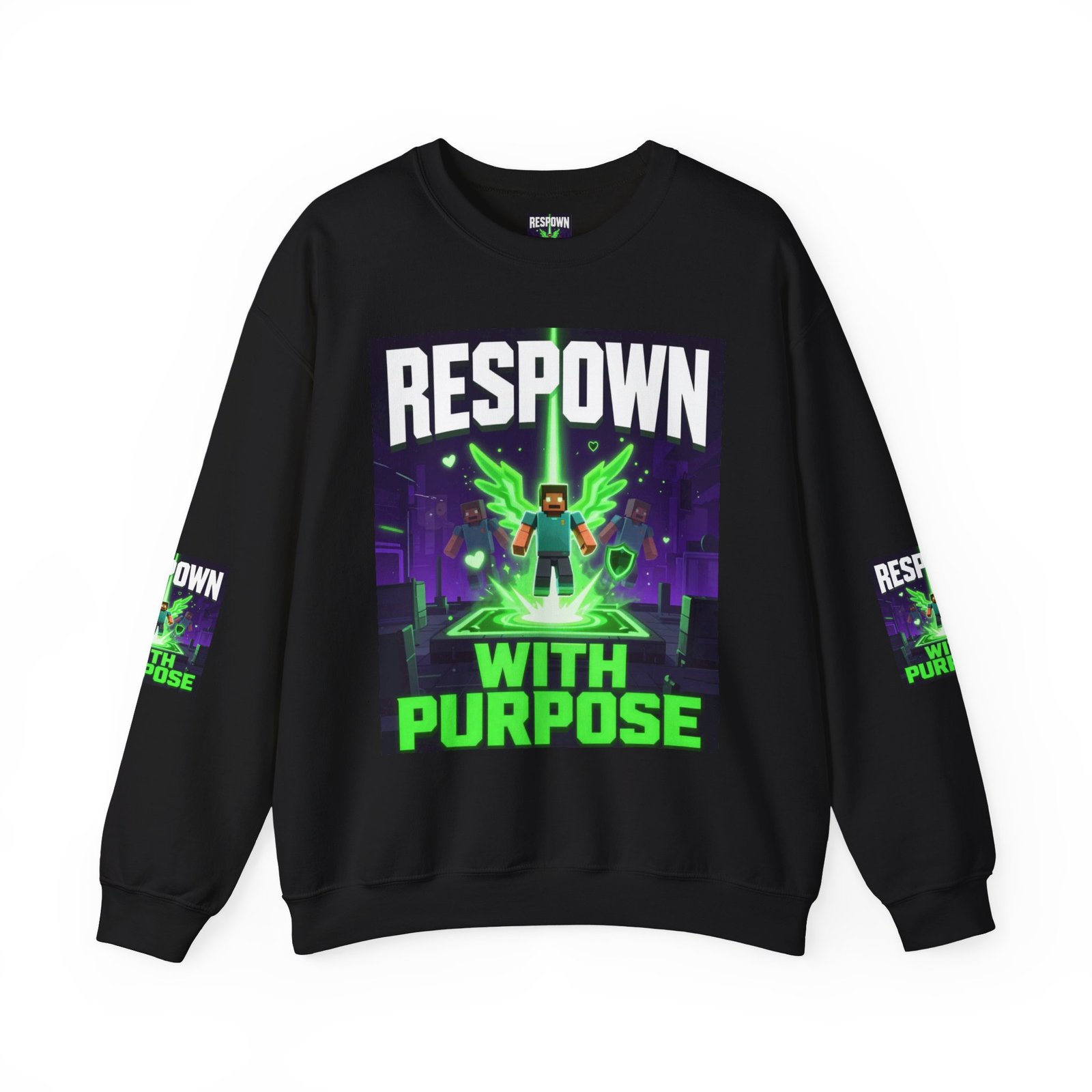 Respawn With Purpose Crewneck Sweatshirt — Gaming Graphic Pullover - Image 17