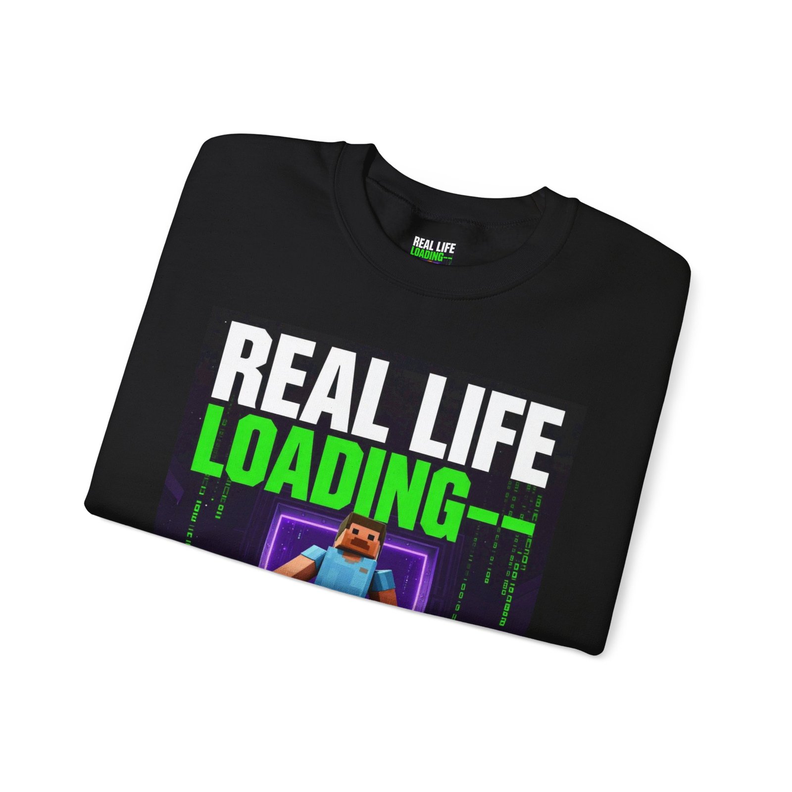 Crewneck Sweatshirt — "Real Life Loading 85%" Gamer Graphic Pullover - Image 19