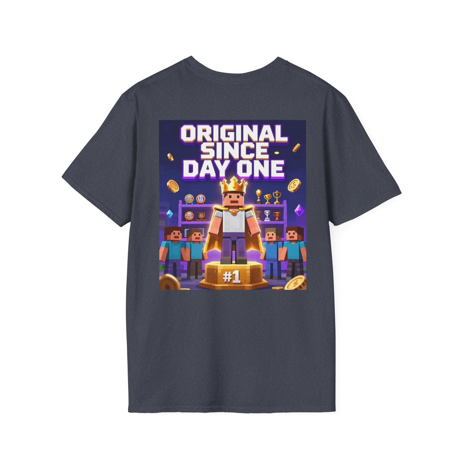 Original Since Day One T‑Shirt — Gamer Retro Crown Design - Image 44