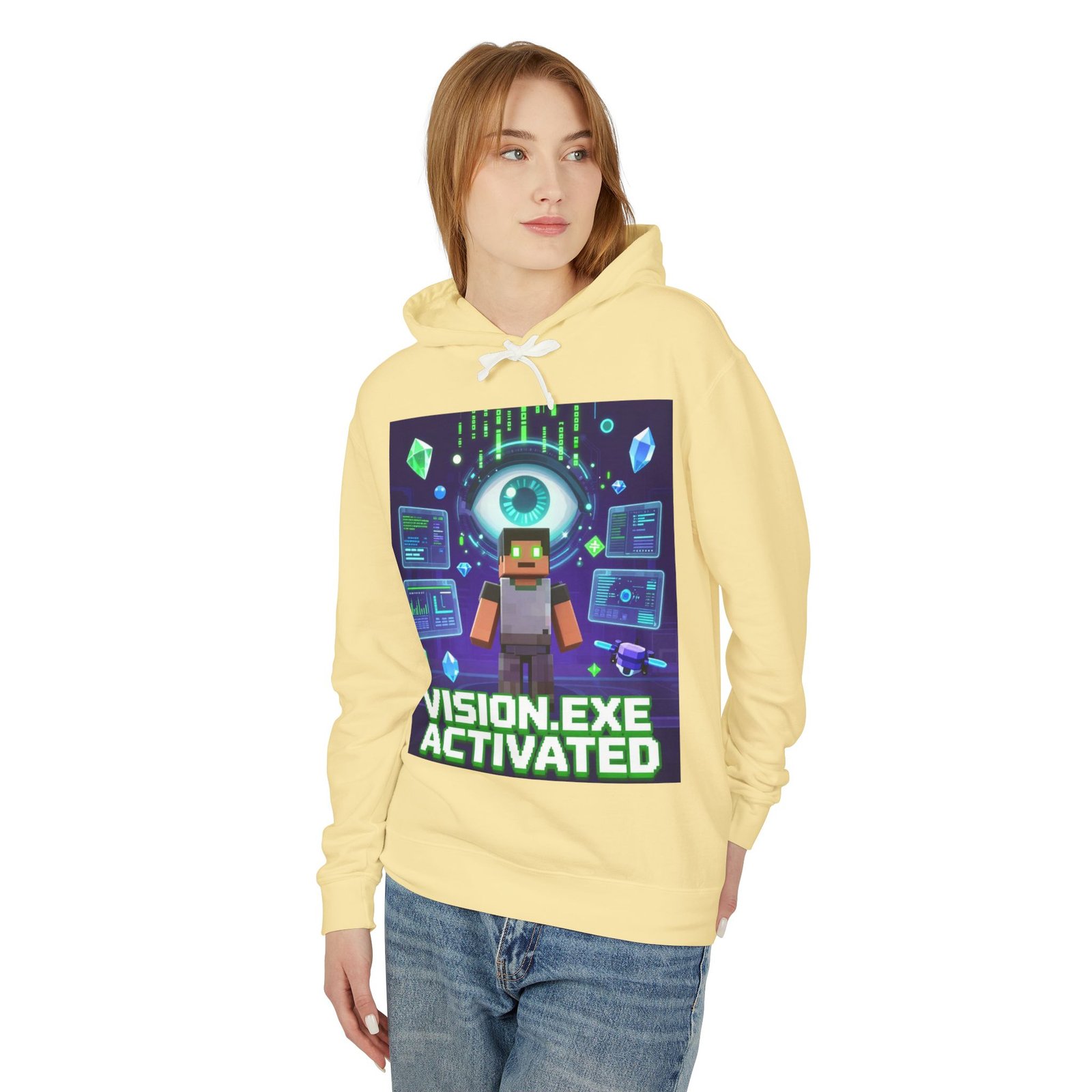 Vision.exe Activated Hoodie — Retro Gamer Tech Graphic Sweatshirt - Image 27