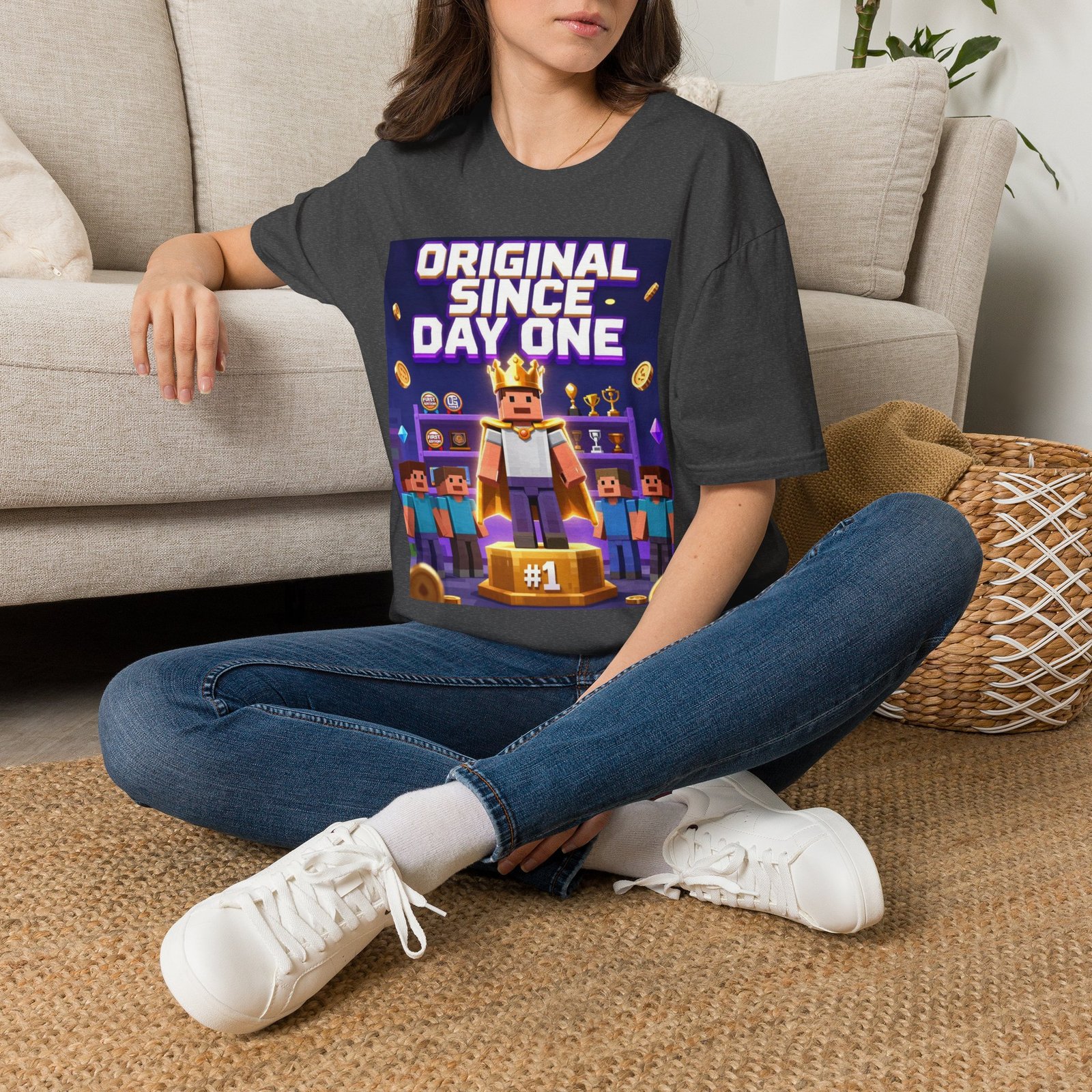 Original Since Day One T‑Shirt — Gamer Retro Crown Design - Image 26
