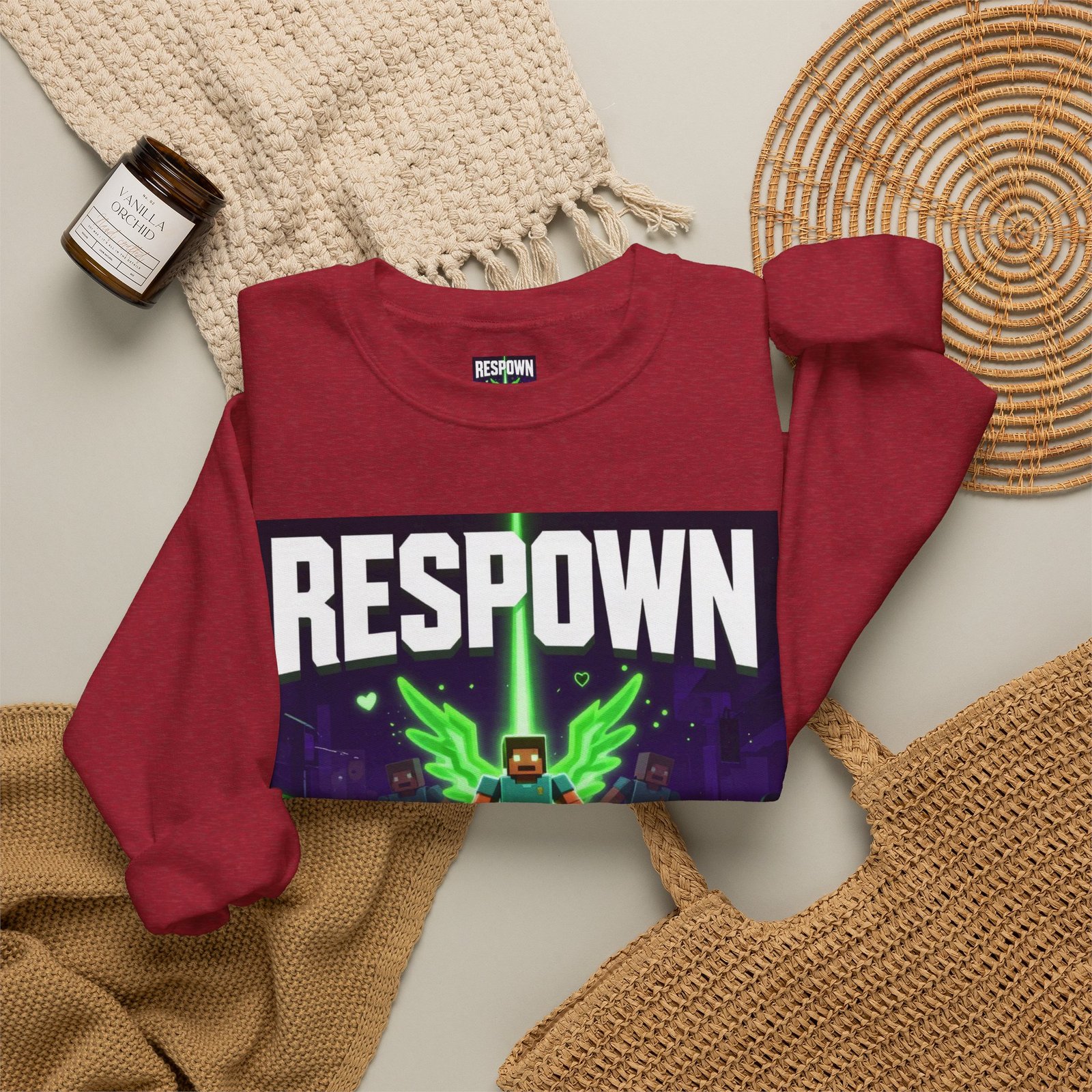 Respawn With Purpose Crewneck Sweatshirt — Gaming Graphic Pullover - Image 52