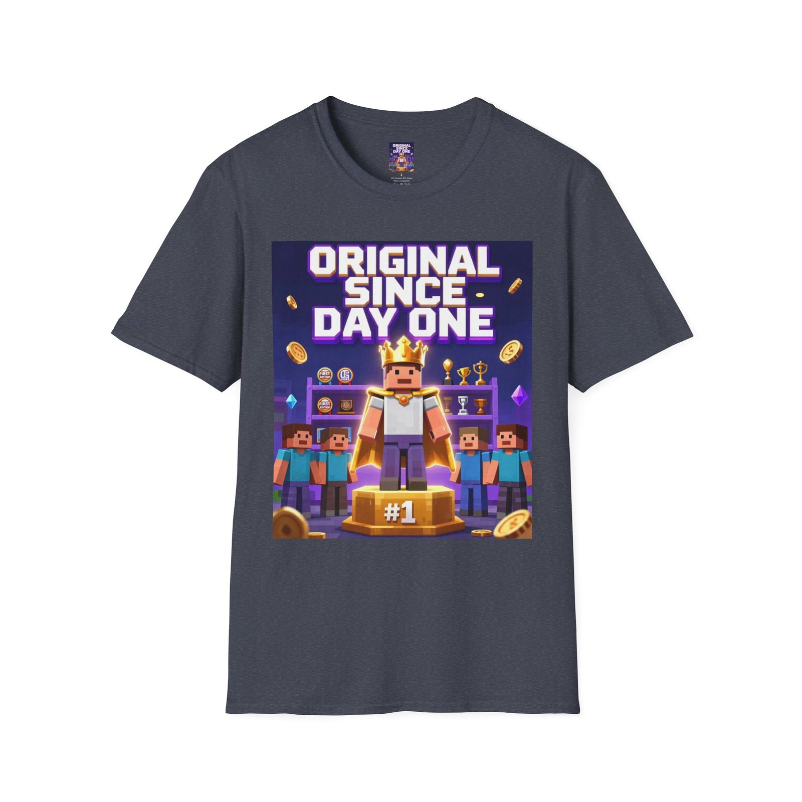 Original Since Day One T‑Shirt — Gamer Retro Crown Design - Image 43