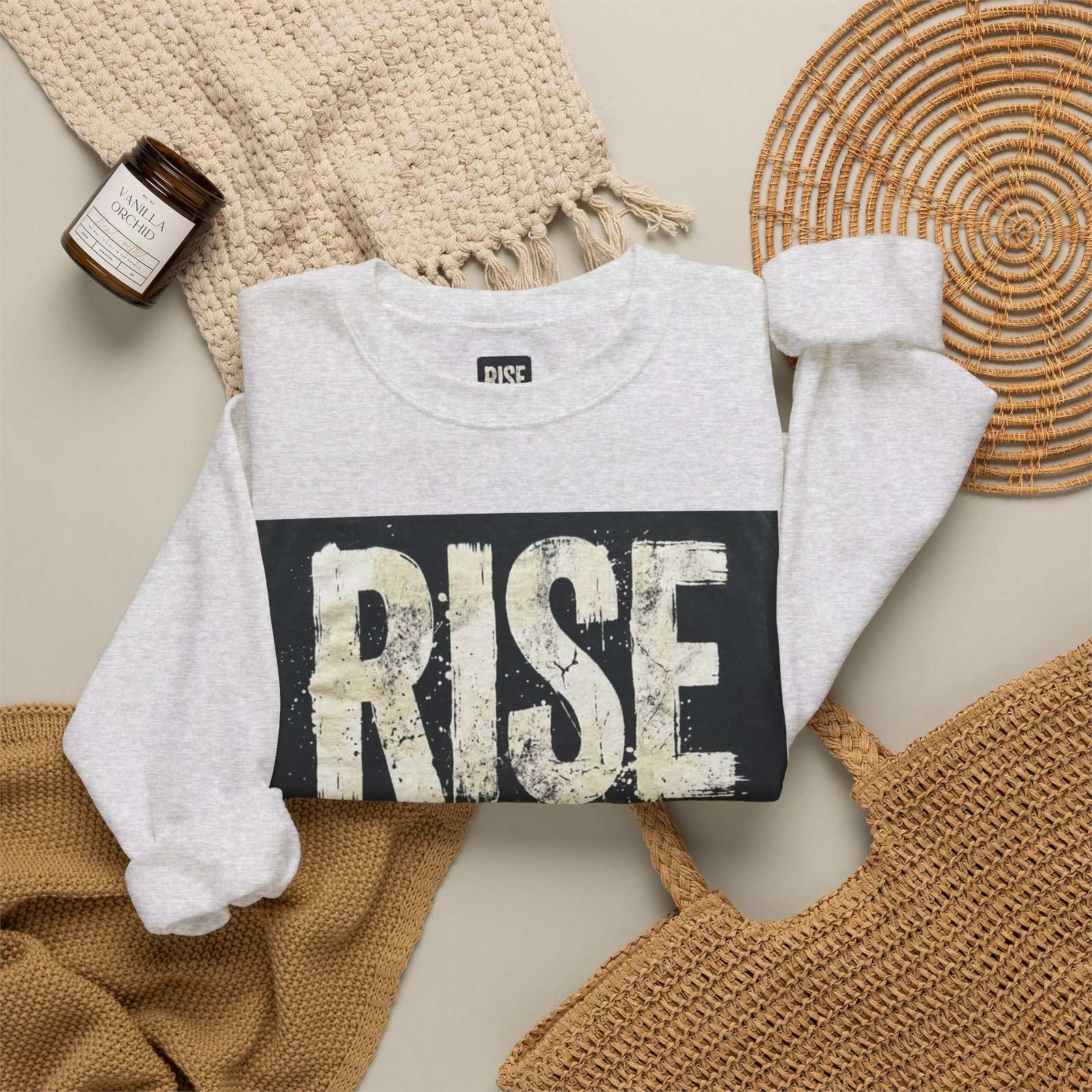 Crewneck Sweatshirt — "RISE WITHOUT PERMISSION" Bold Graphic - Image 8