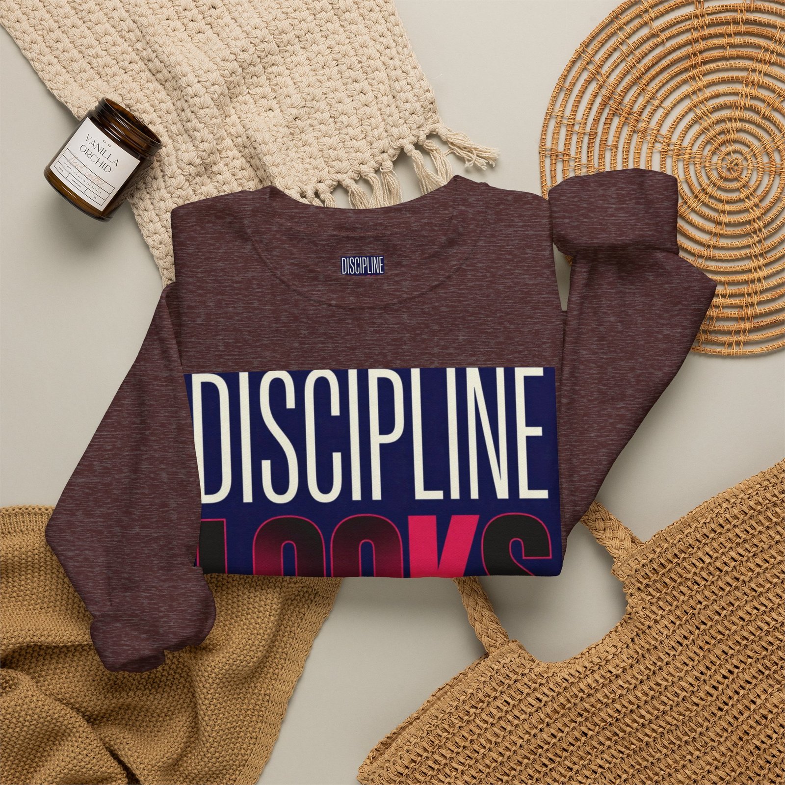 Discipline Looks Good Sweatshirt — Motivational Graphic Crewneck - Image 16