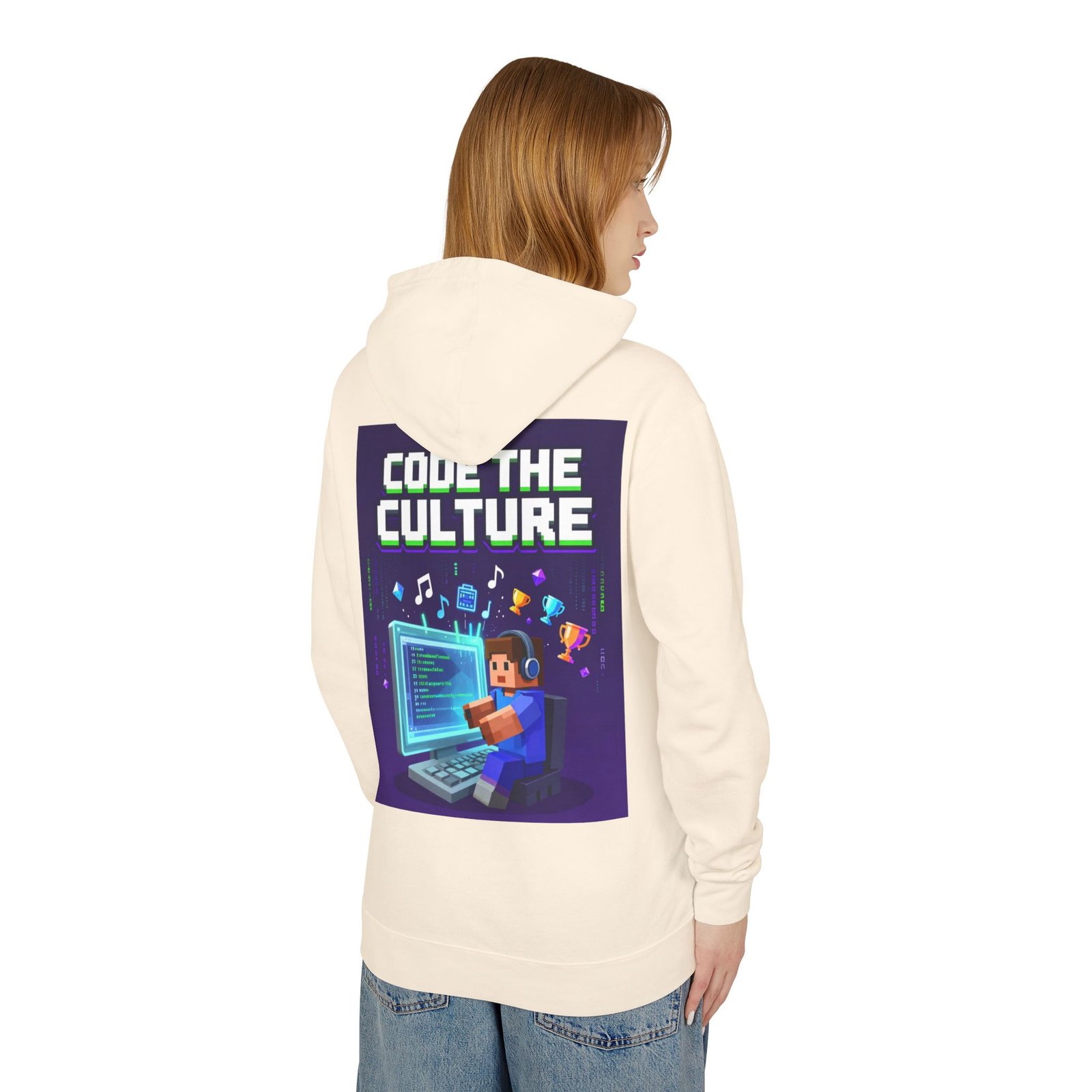 Code the Culture Hoodie — Gamer Programmer Graphic Pullover - Image 4