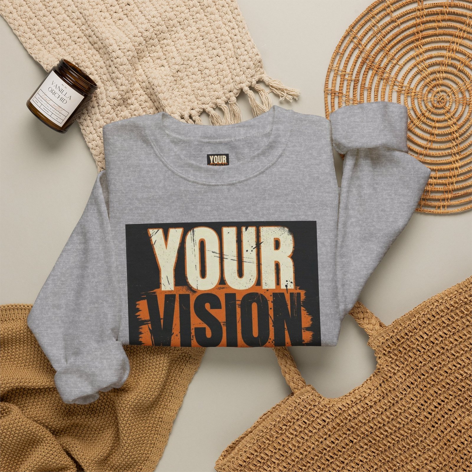 Crewneck Sweatshirt — “Your Vision Is Valid” Inspirational Graphic - Image 24