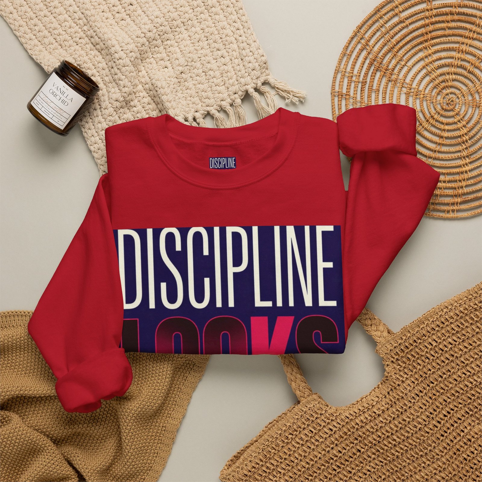 Discipline Looks Good Sweatshirt — Motivational Graphic Crewneck - Image 56