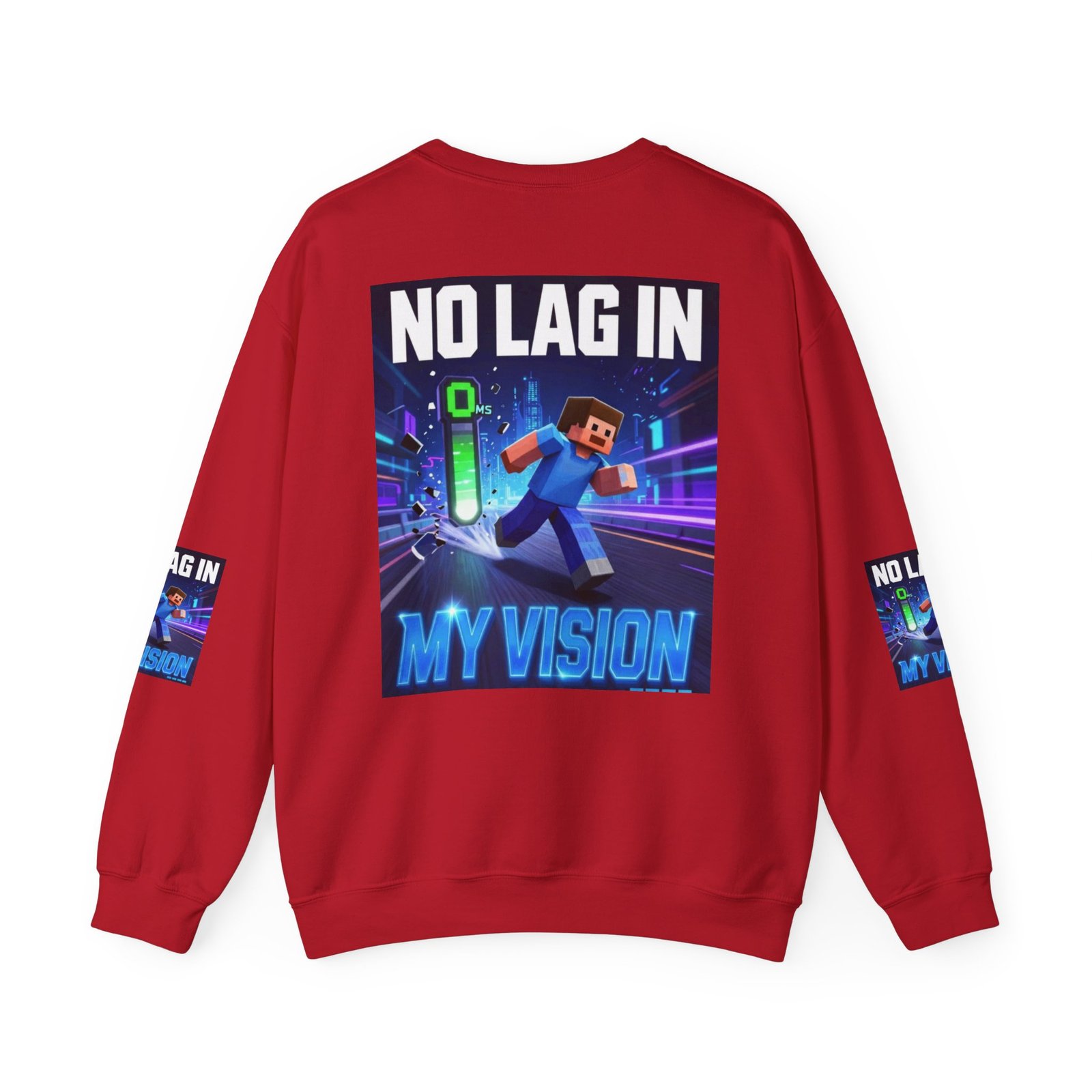 No Lag In My Vision Sweatshirt — Gamer Graphic Crewneck - Image 54