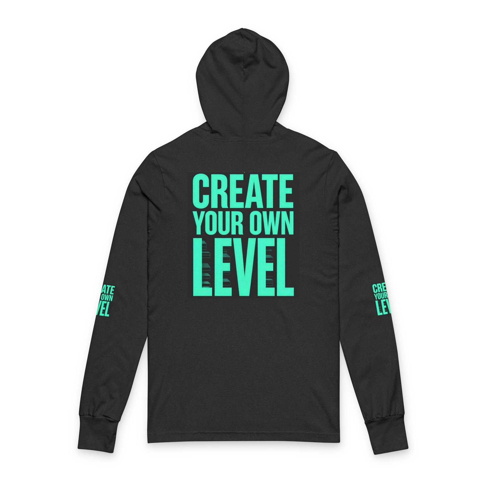 Create Your Own Level Hooded Long Sleeve Tee - Image 6