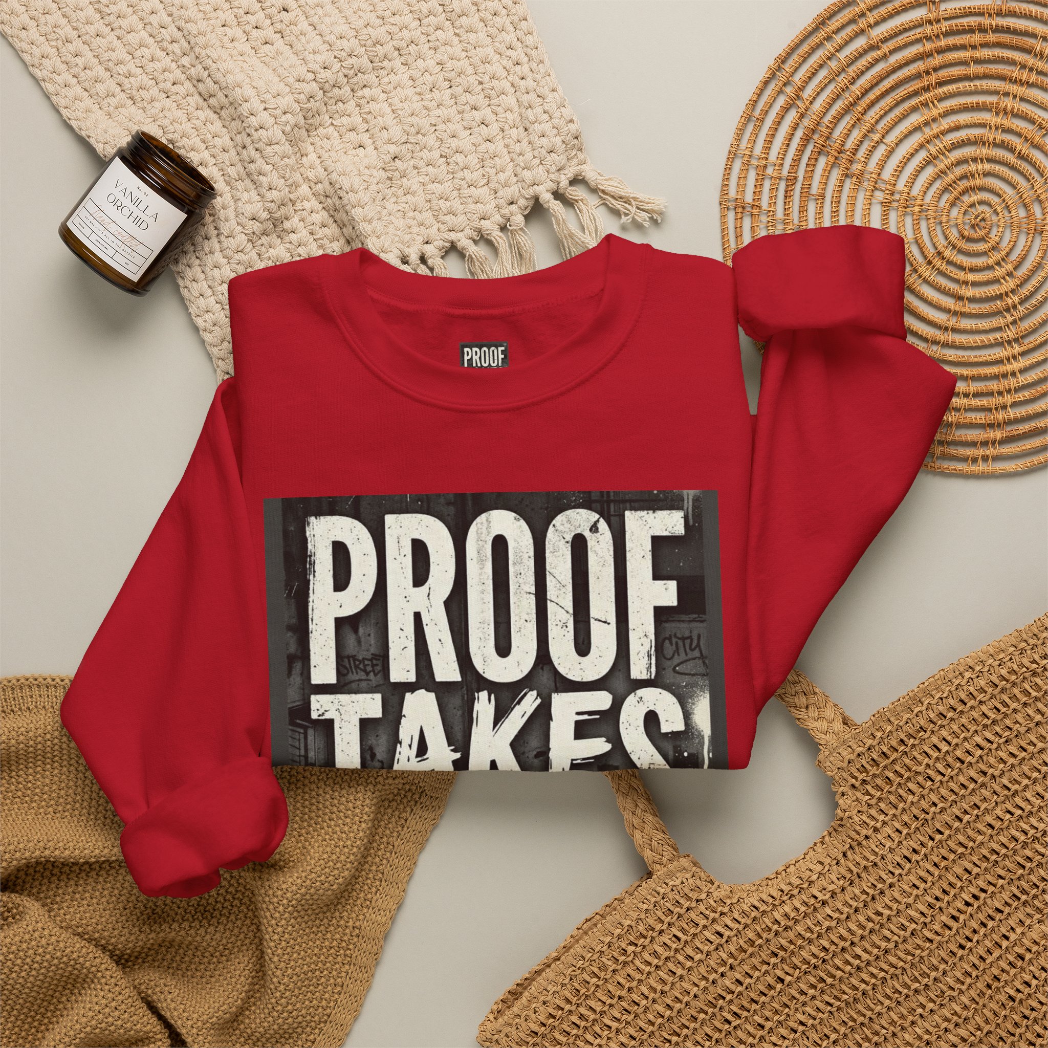 Proof Takes Time Sweatshirt — Motivational Graphic Crewneck - Image 56