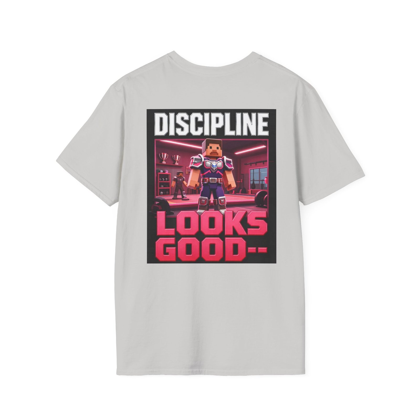T‑Shirt — 'DISCIPLINE Looks Good' Gamer Pixel Armor Tee - Image 12