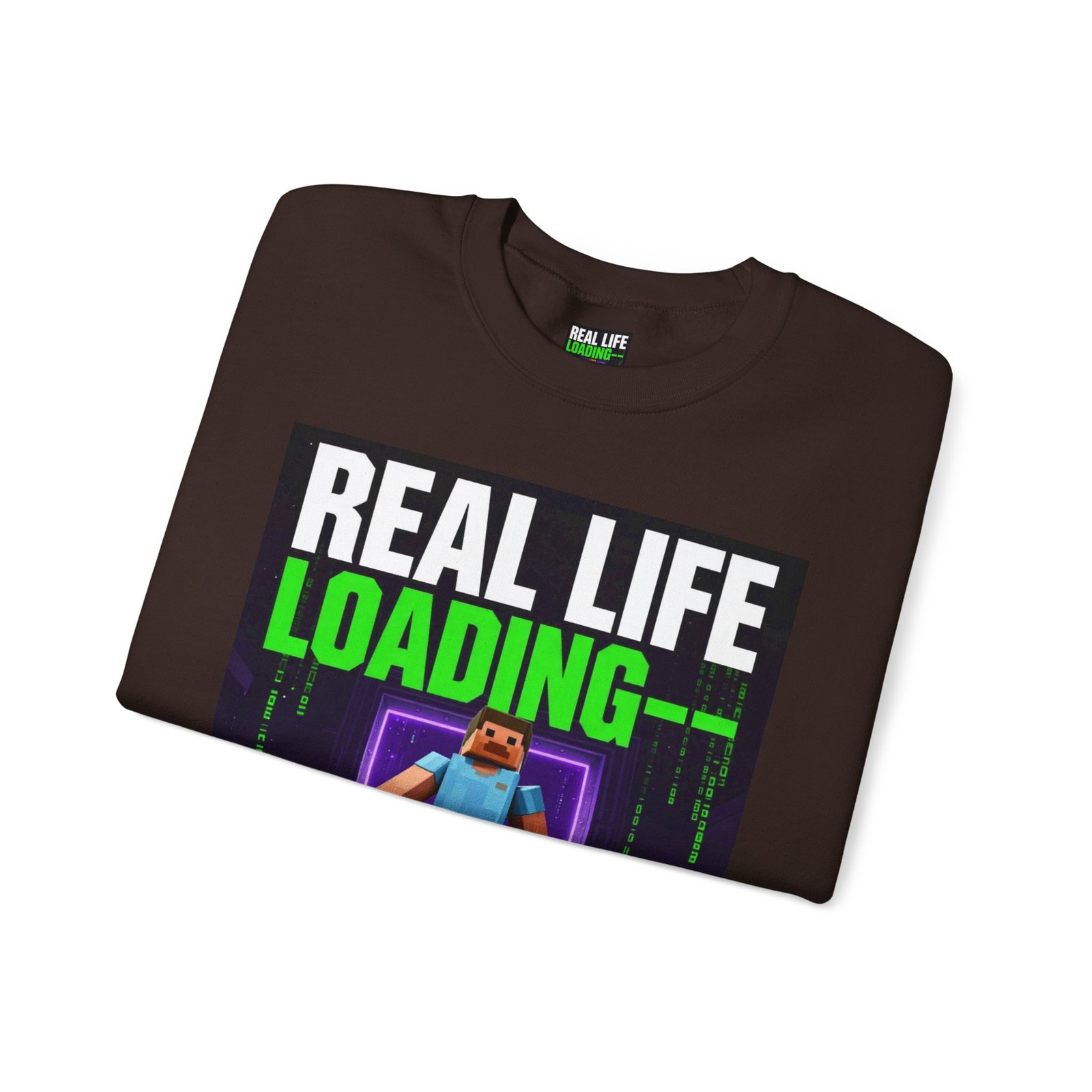 Crewneck Sweatshirt — "Real Life Loading 85%" Gamer Graphic Pullover - Image 27