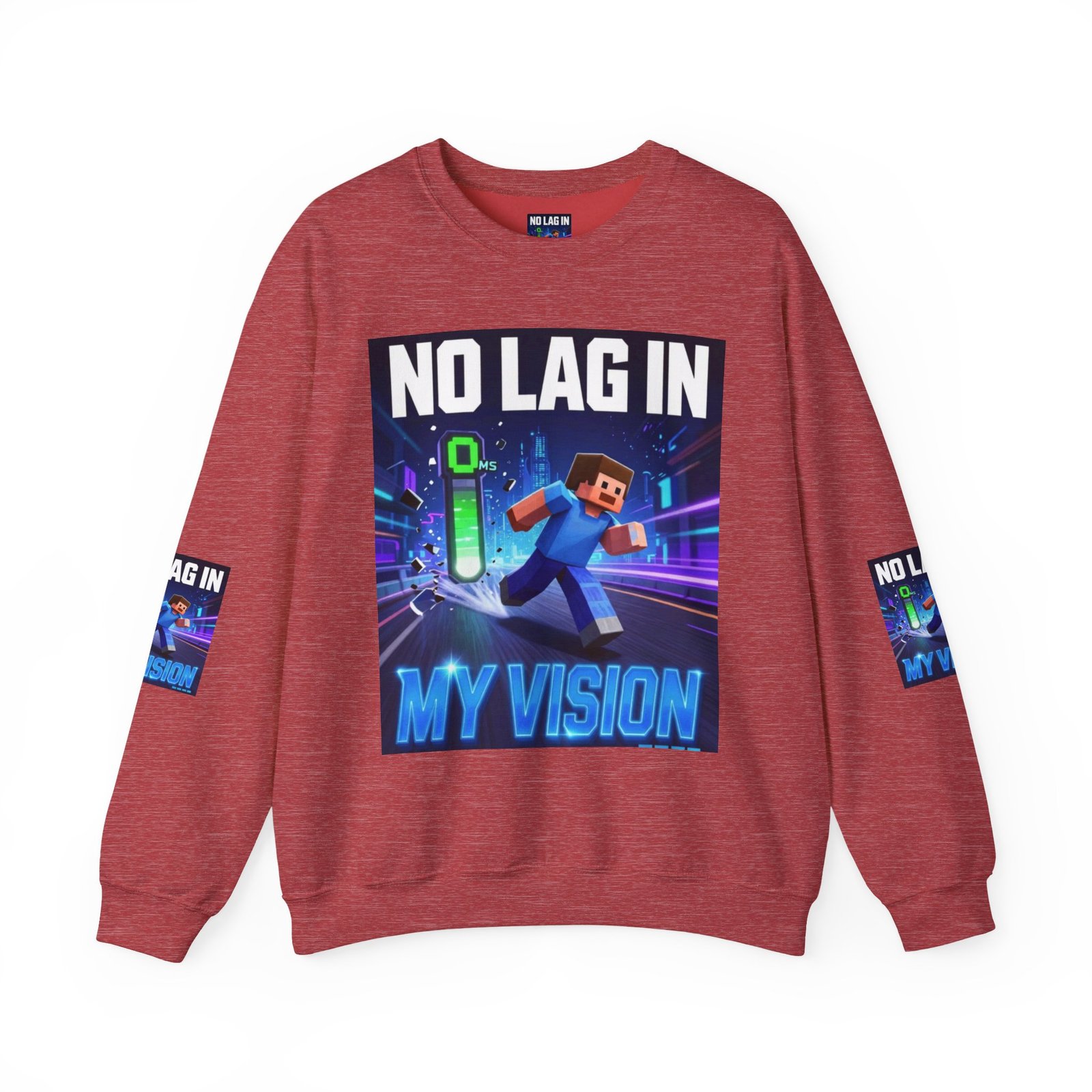 No Lag In My Vision Sweatshirt — Gamer Graphic Crewneck - Image 41