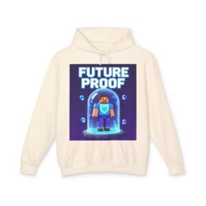 Future Proof Hoodie — Retro Pixel Gamer Sweatshirt with 'Future Proof' Design