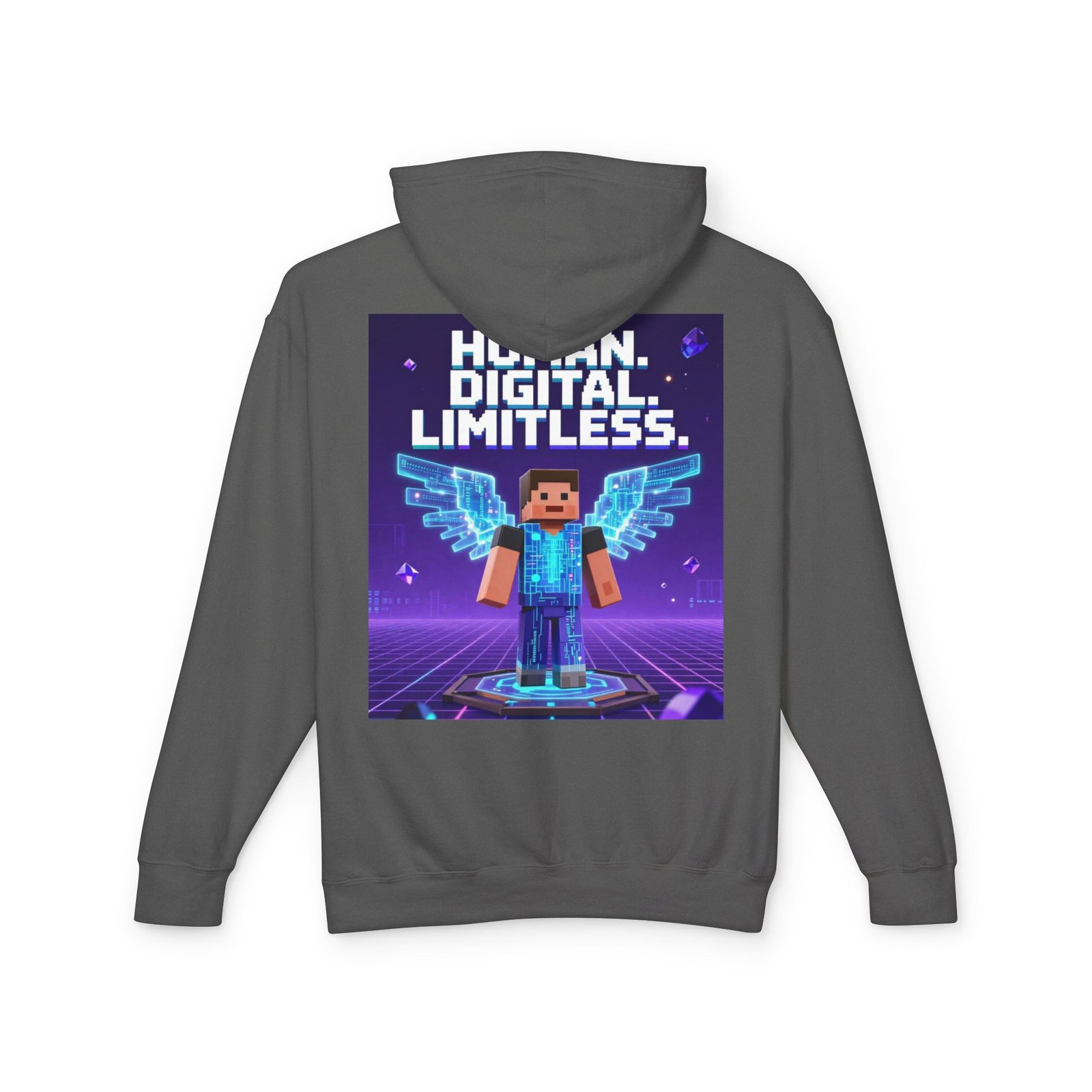 Digital Angel Hoodie — "Human. Digital. Limitless." Gamer Sweatshirt - Image 22
