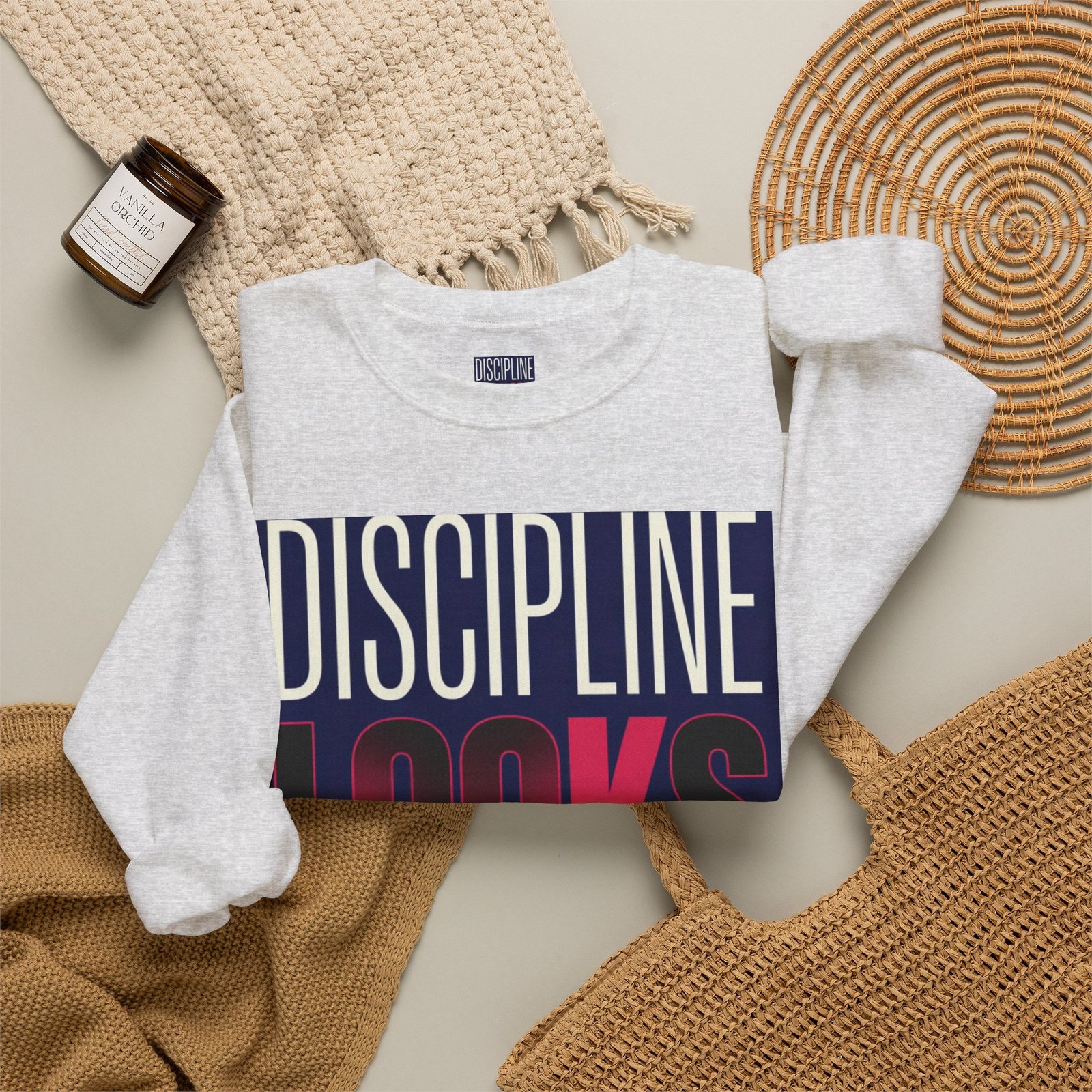 Discipline Looks Good Sweatshirt — Motivational Graphic Crewneck - Image 12