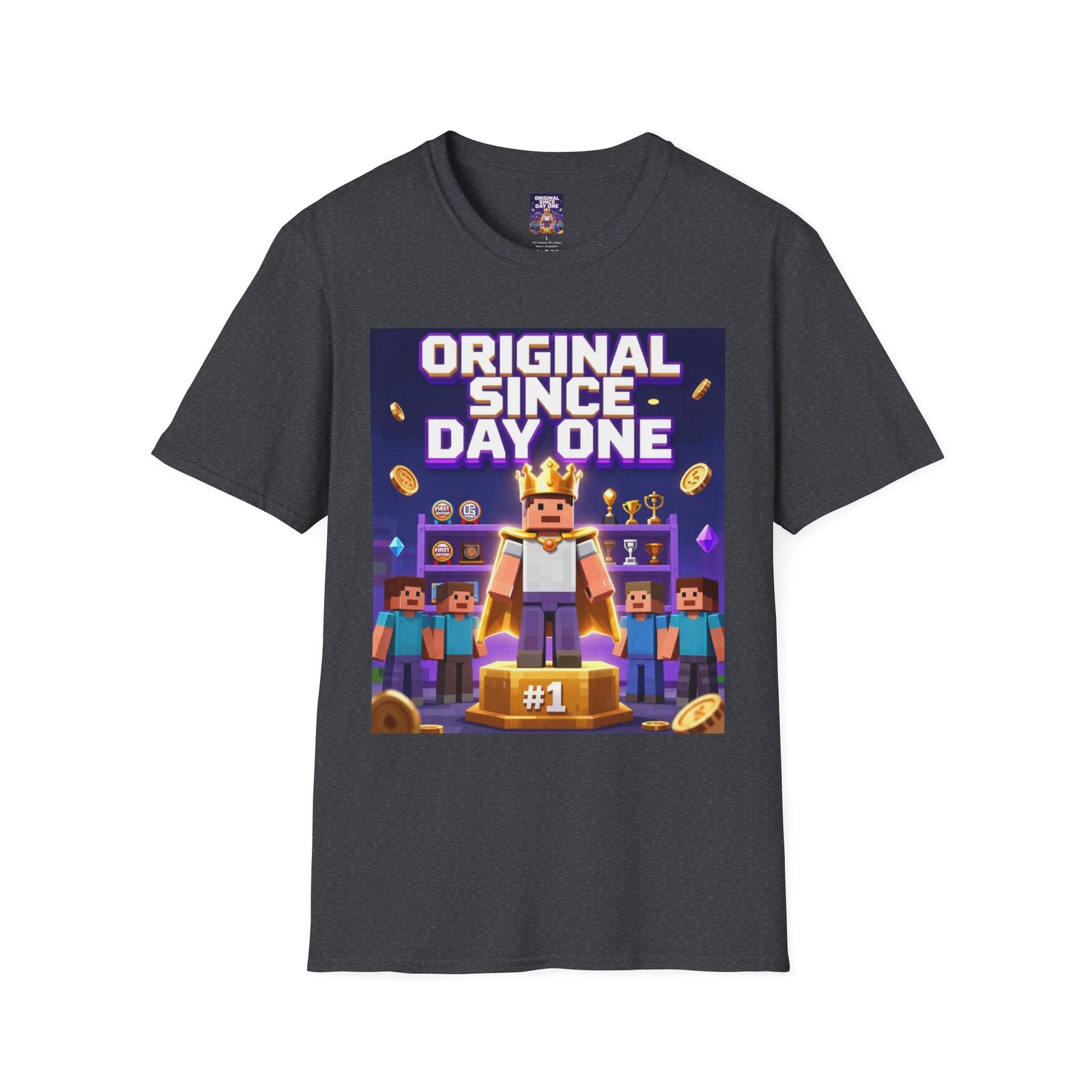 Original Since Day One T‑Shirt — Gamer Retro Crown Design - Image 39