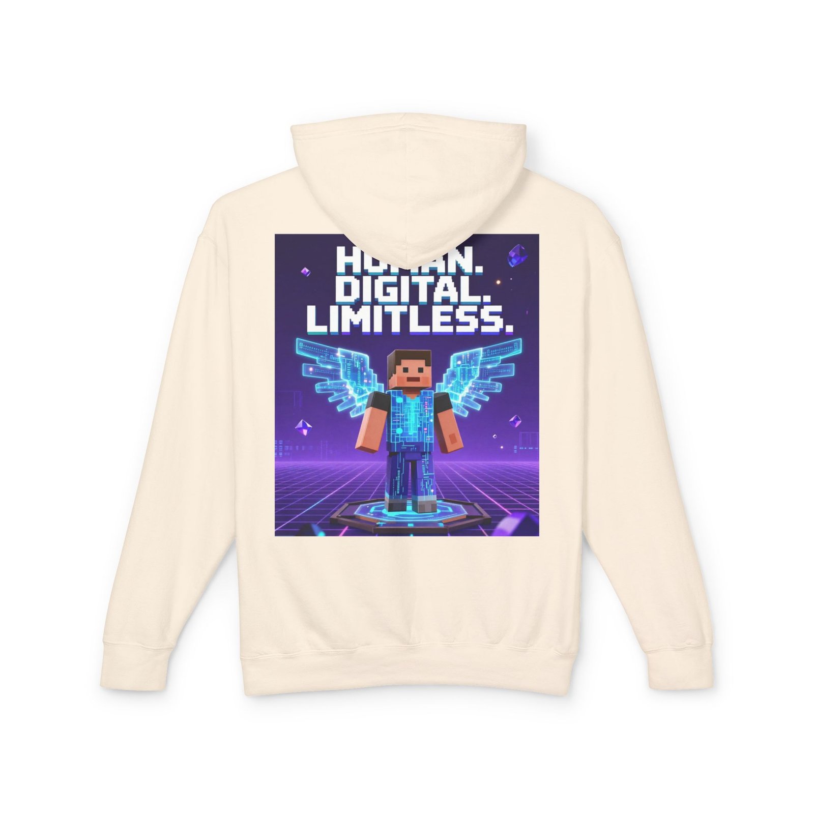 Digital Angel Hoodie — "Human. Digital. Limitless." Gamer Sweatshirt - Image 2