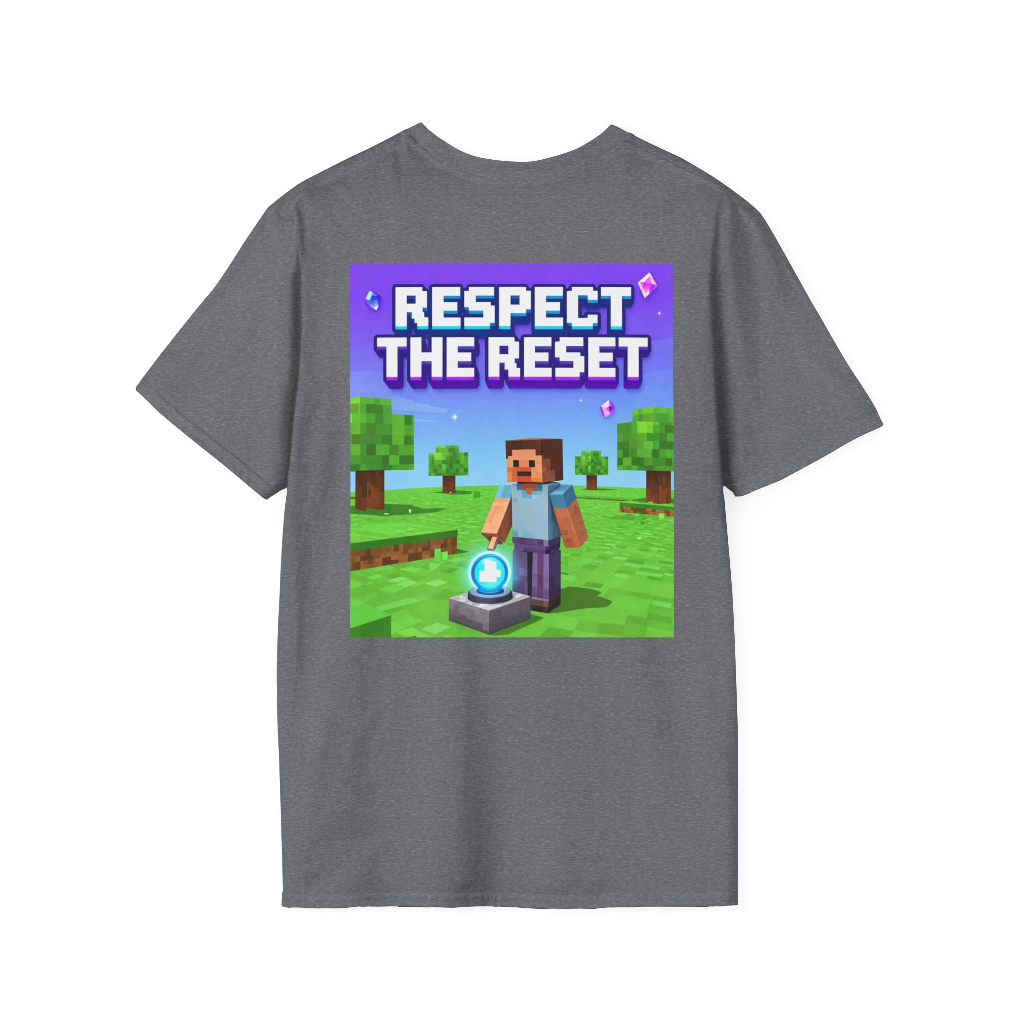 Respect the Reset T-Shirt — Minecraft-Inspired Gamer Tee - Image 24