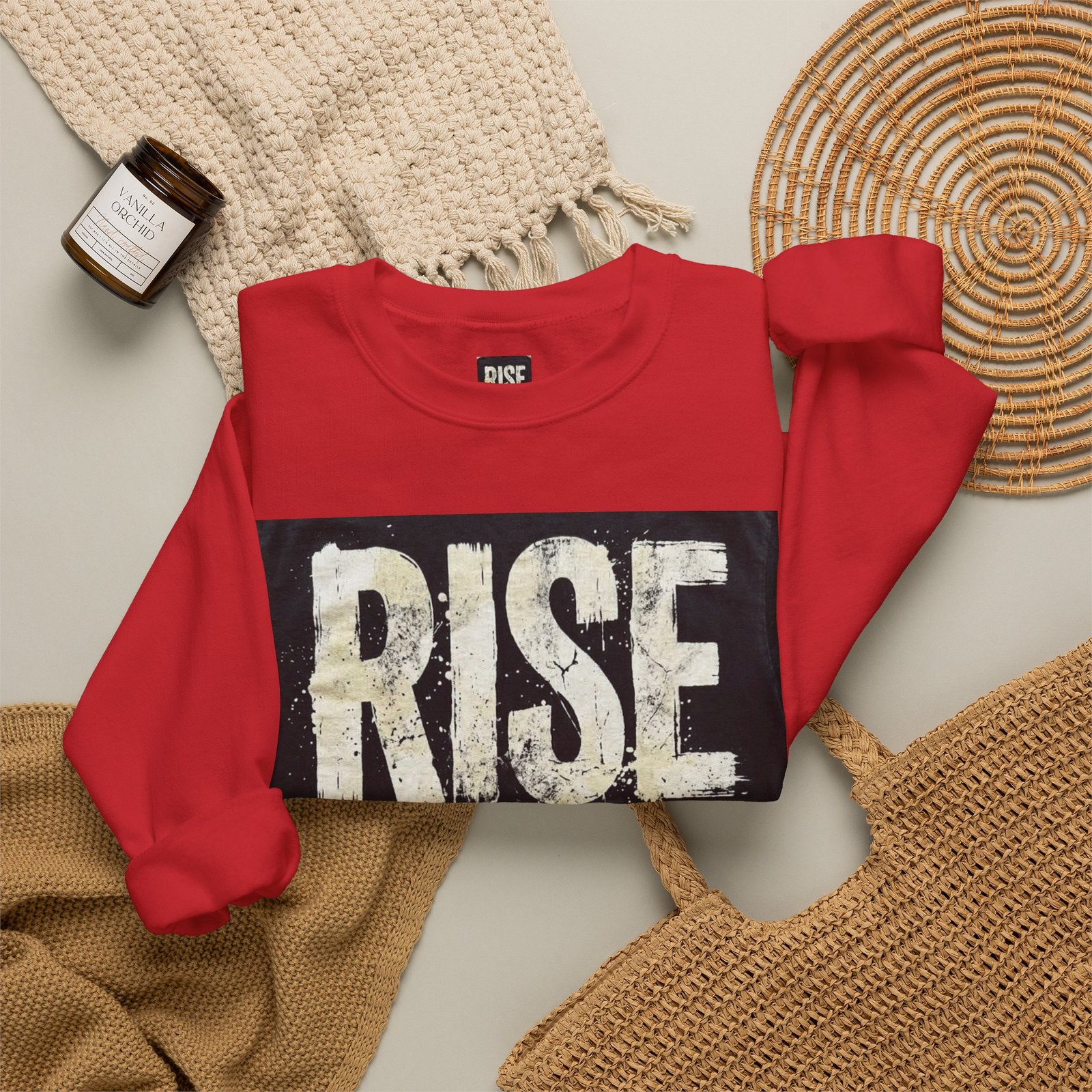 Crewneck Sweatshirt — "RISE WITHOUT PERMISSION" Bold Graphic - Image 48