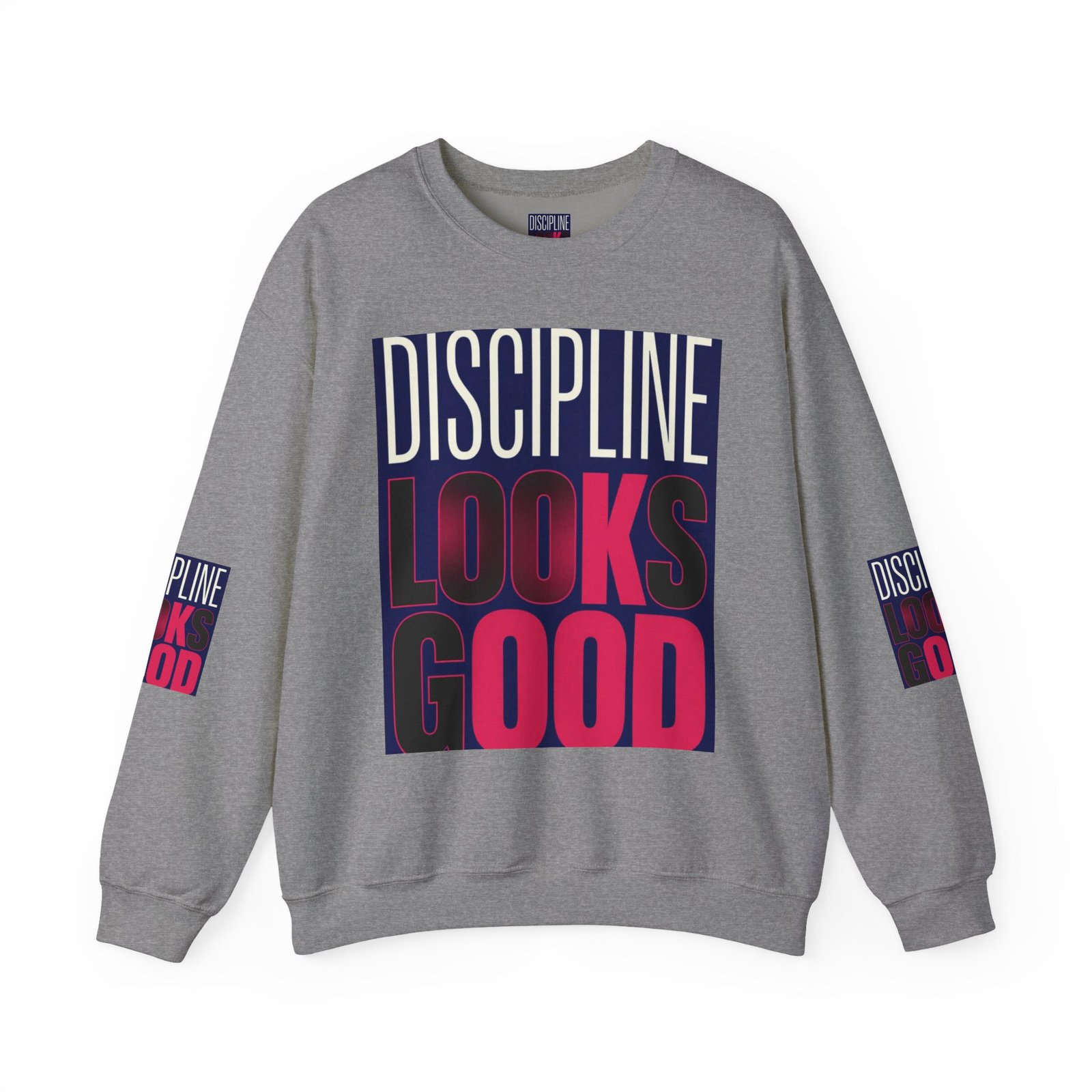 Discipline Looks Good Sweatshirt — Motivational Graphic Crewneck - Image 29