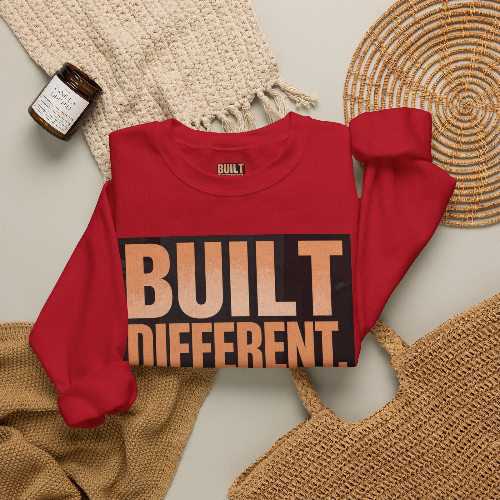 Built Different Crewneck Sweatshirt — "Built Different. Moving Different." Graphic Pullover - Image 56
