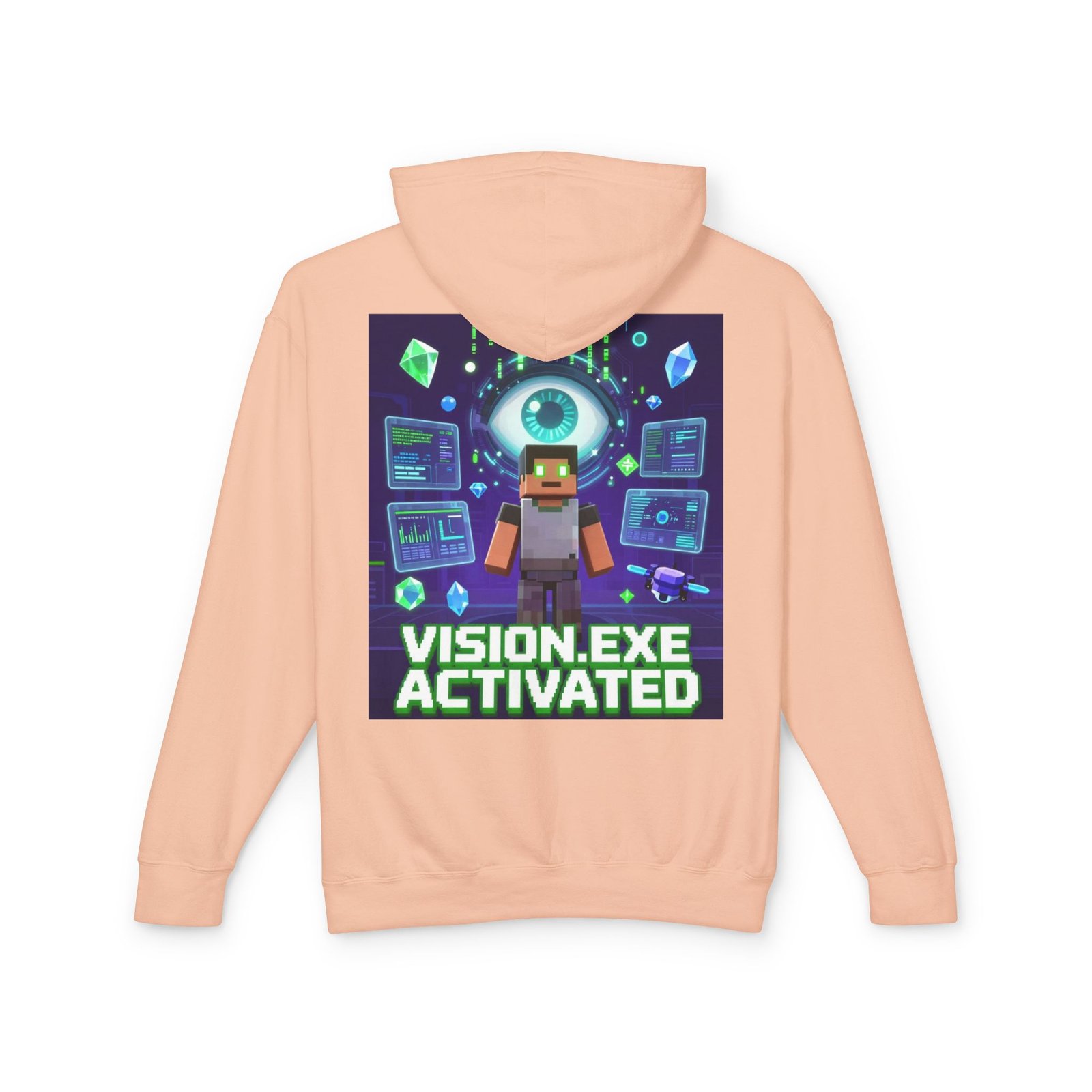 Vision.exe Activated Hoodie — Retro Gamer Tech Graphic Sweatshirt - Image 18