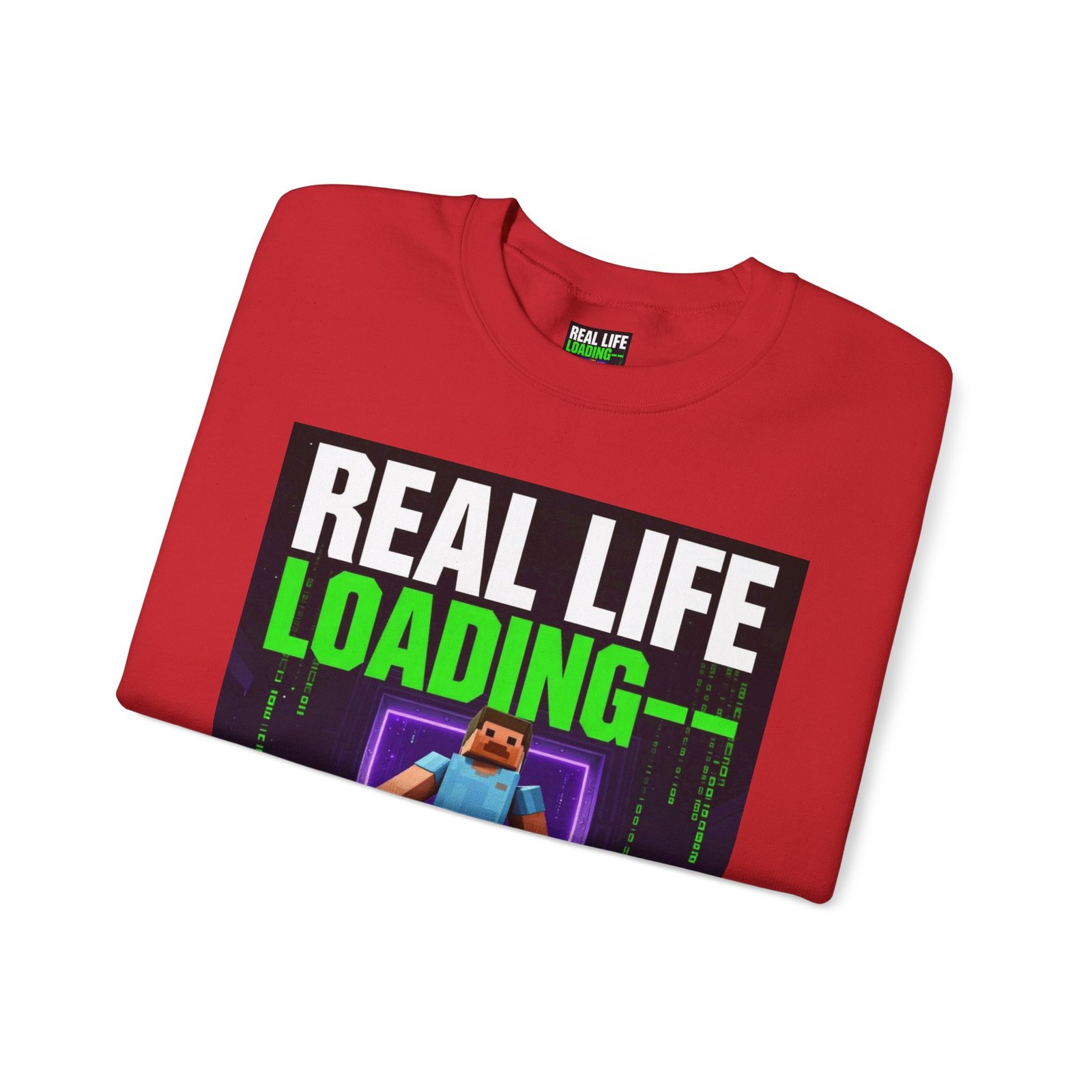 Crewneck Sweatshirt — "Real Life Loading 85%" Gamer Graphic Pullover - Image 47