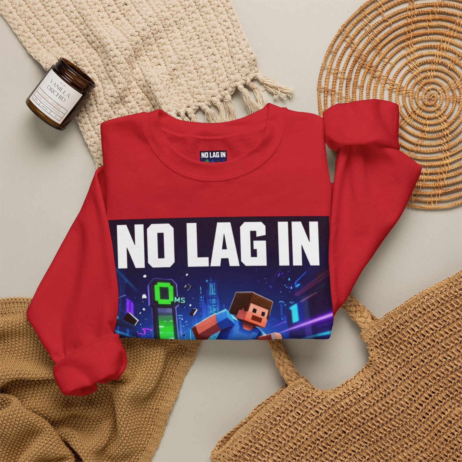 No Lag In My Vision Sweatshirt — Gamer Graphic Crewneck - Image 48