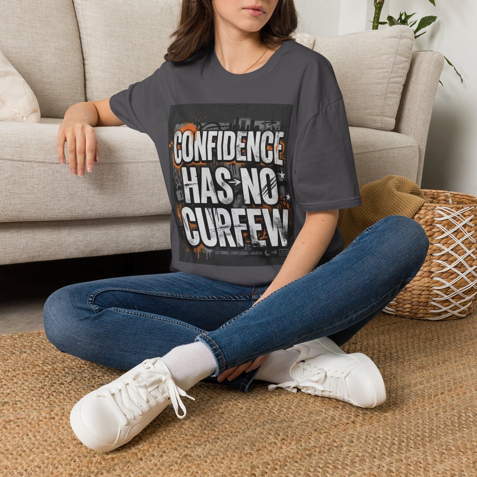 Confidence Has No Curfew T-Shirt — Empowering Urban Graphic Tee - Image 34