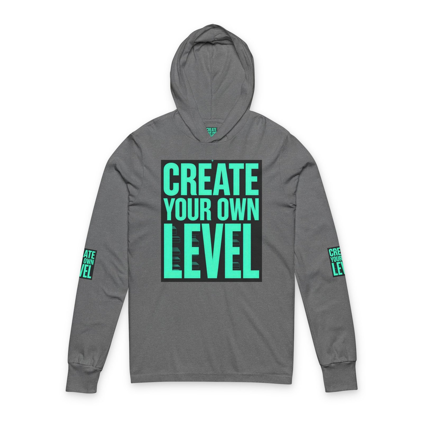 Create Your Own Level Hooded Long Sleeve Tee - Image 7