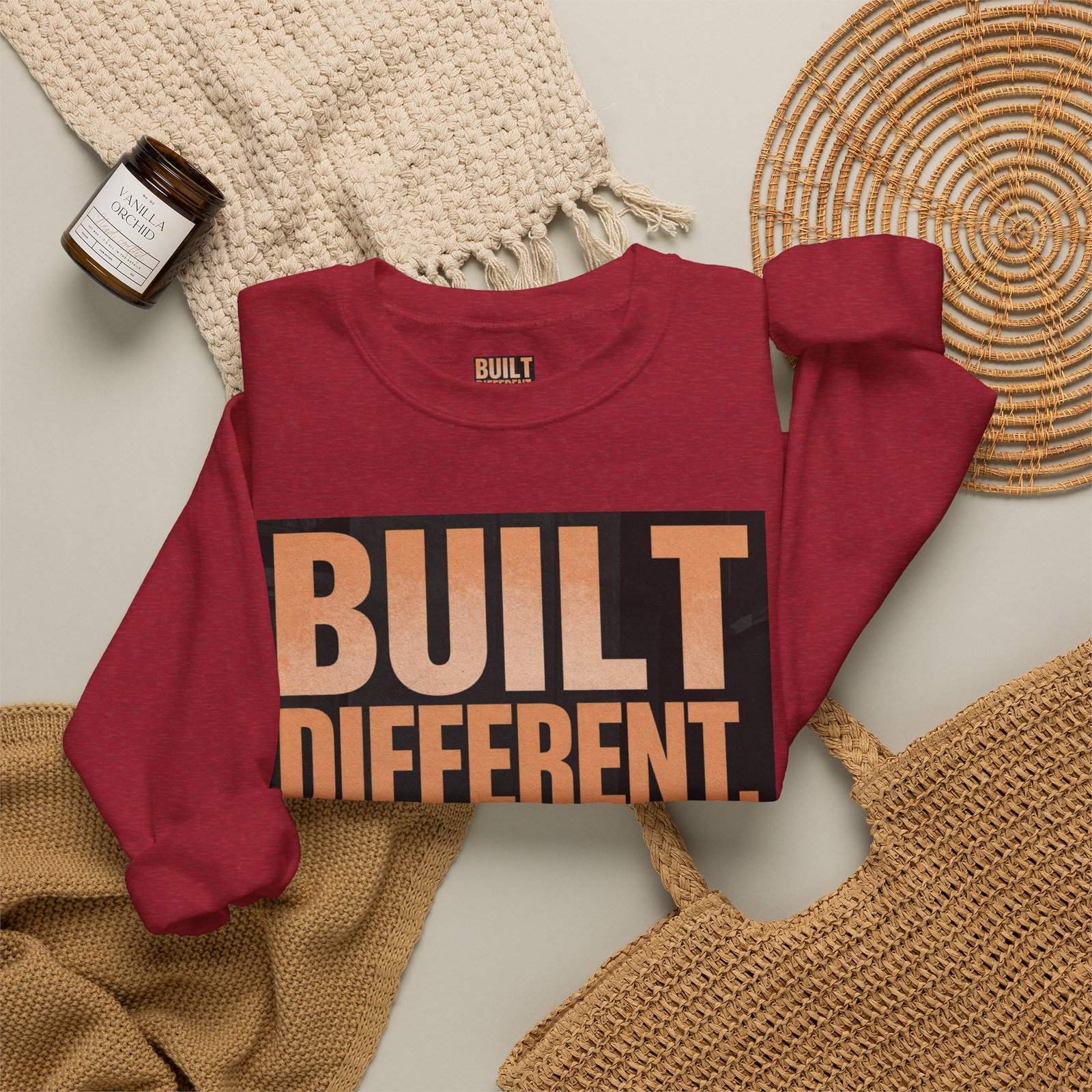 Built Different Crewneck Sweatshirt — "Built Different. Moving Different." Graphic Pullover - Image 52