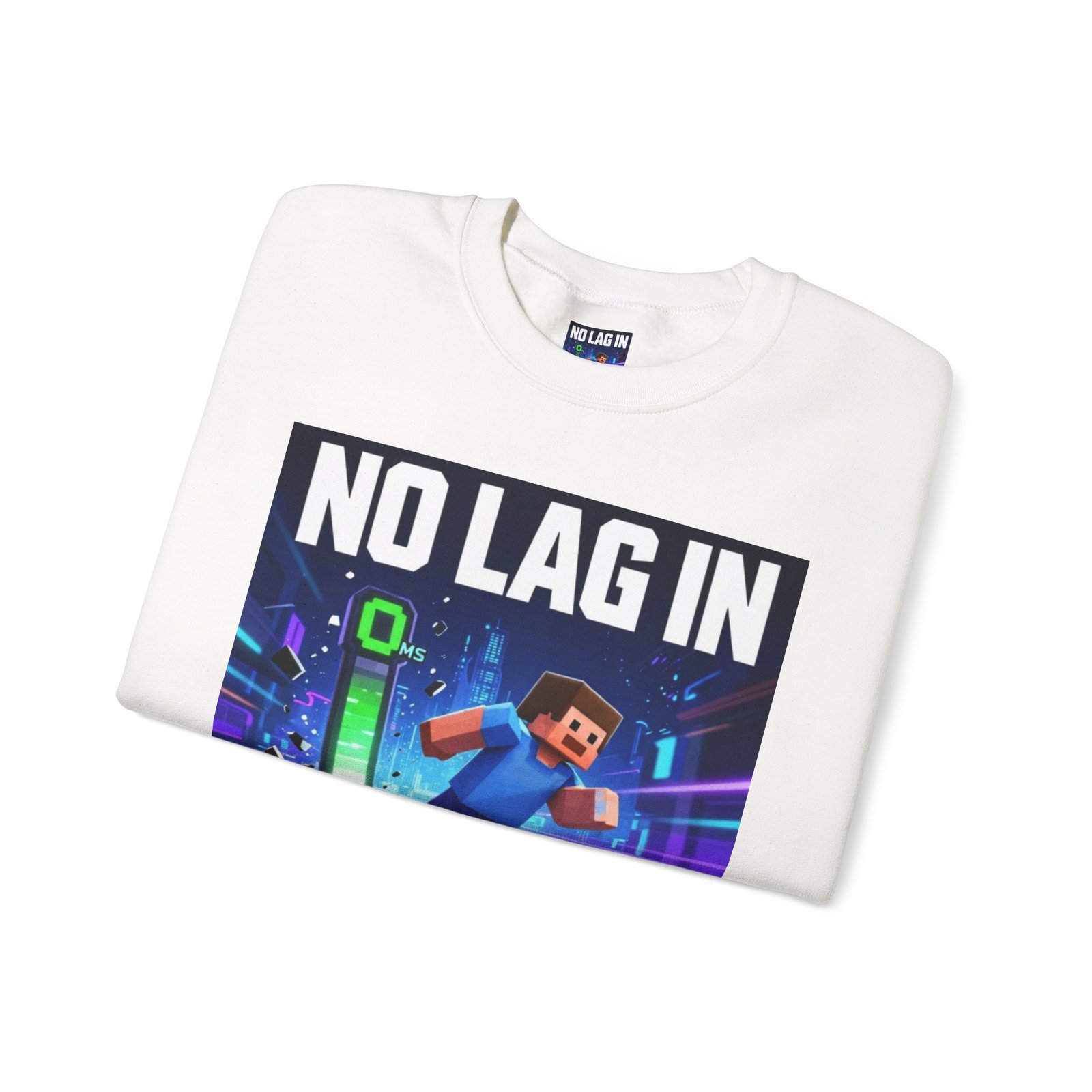 No Lag In My Vision Sweatshirt — Gamer Graphic Crewneck - Image 3